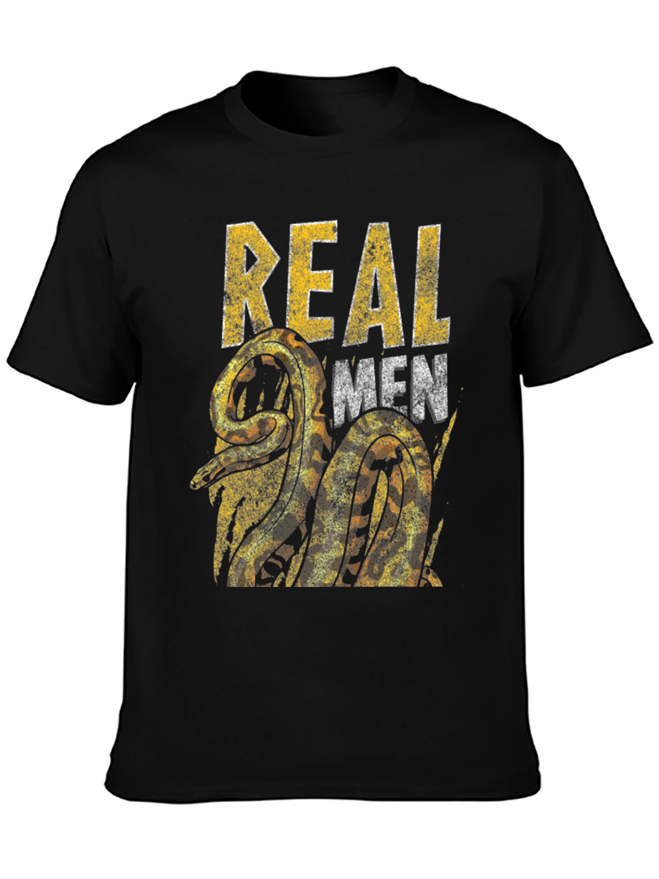 Real Men Snake Graphic T-Shirt