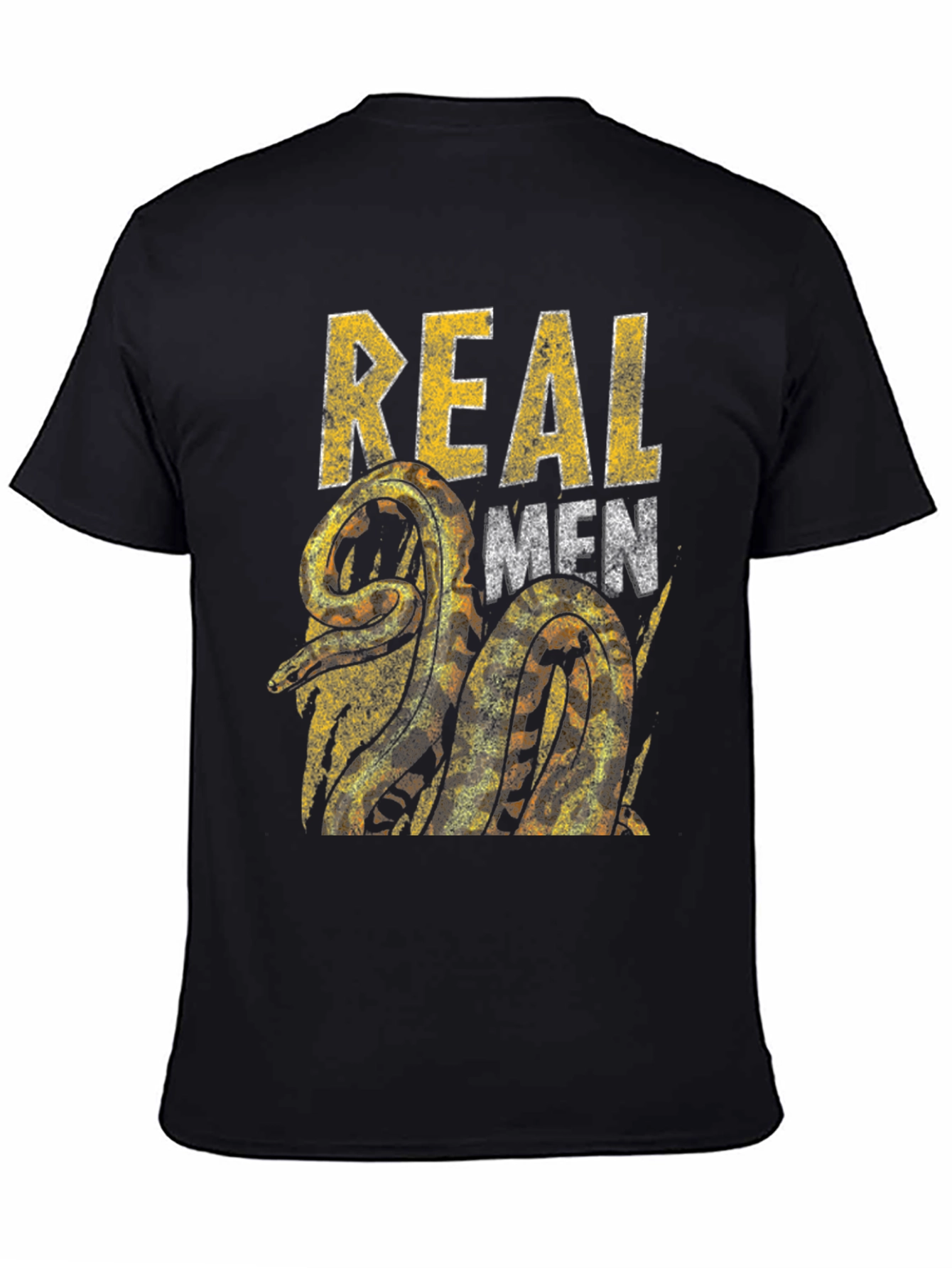 Real Men Snake Graphic T-Shirt