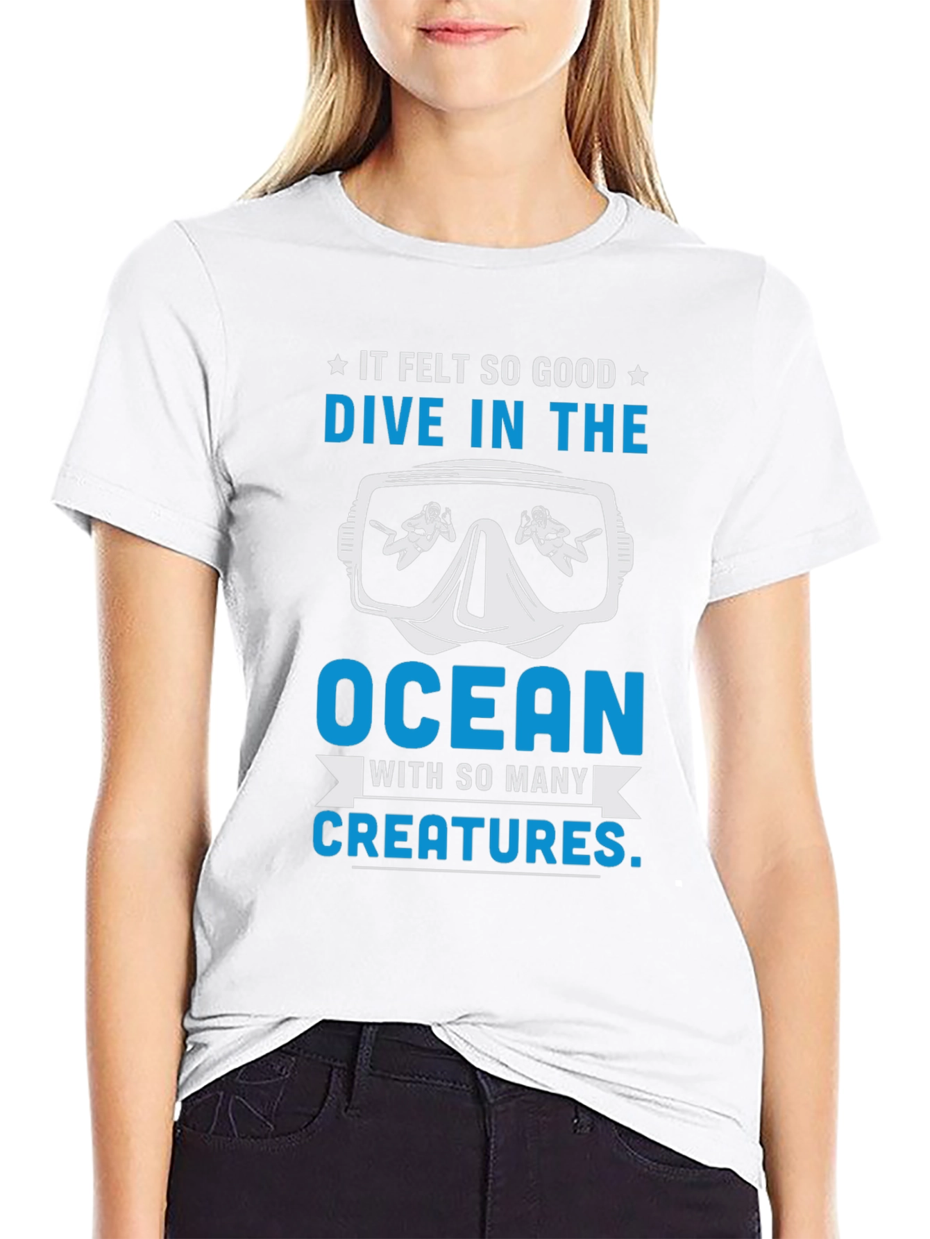 Dive in the Ocean Graphic T-Shirt