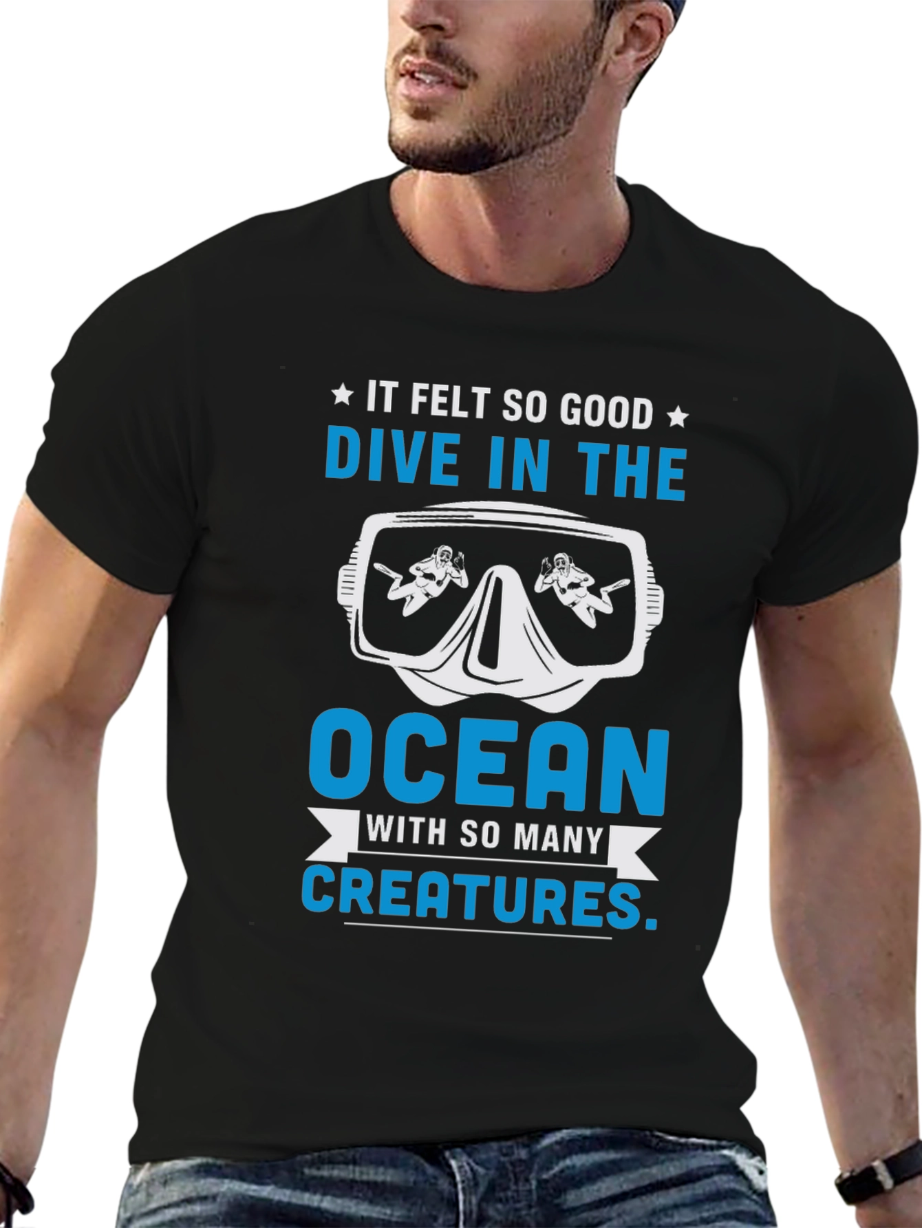 Dive in the Ocean Graphic T-Shirt