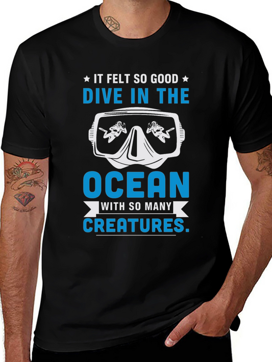 Dive in the Ocean Graphic T-Shirt
