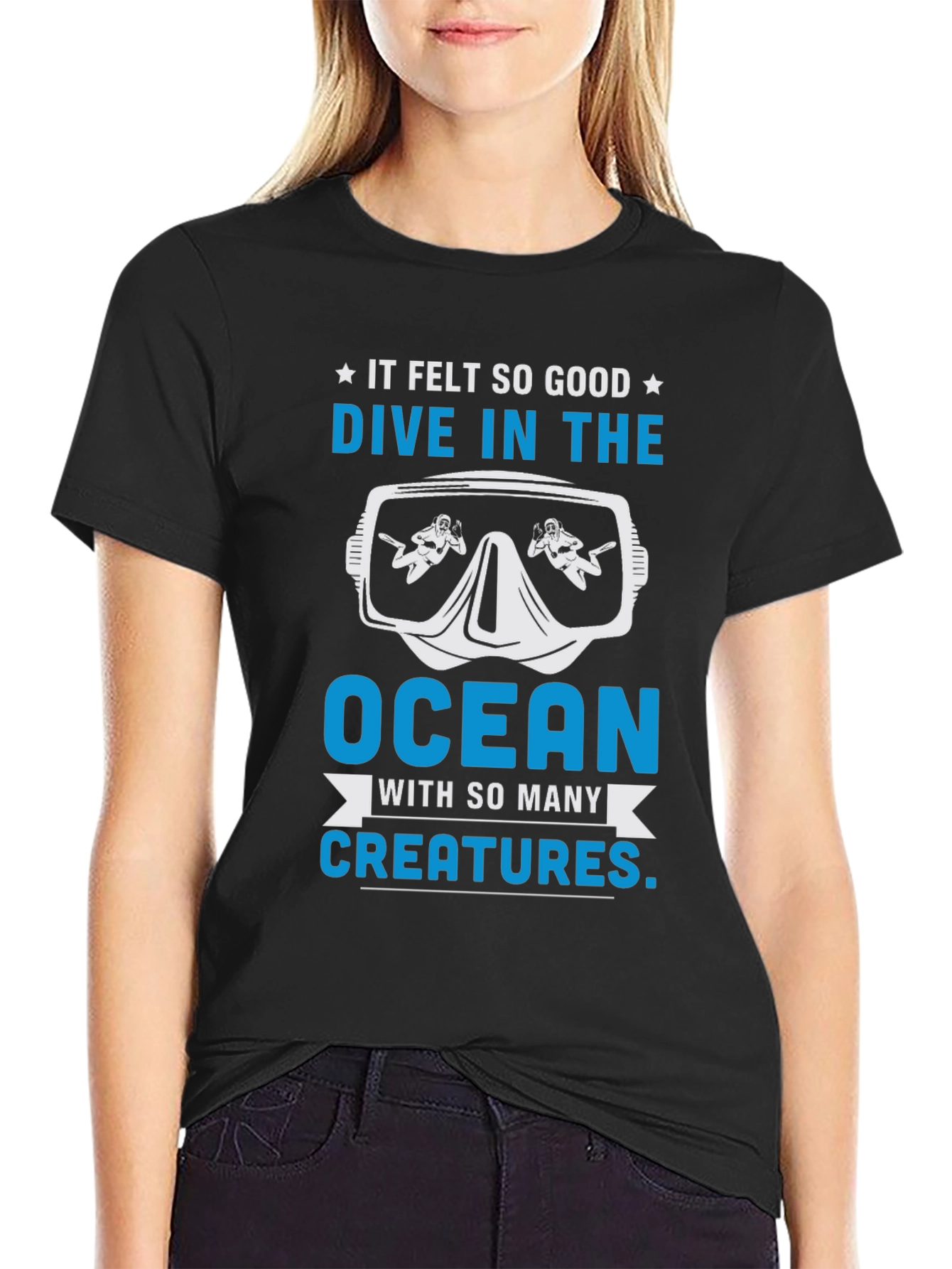 Dive in the Ocean Graphic T-Shirt