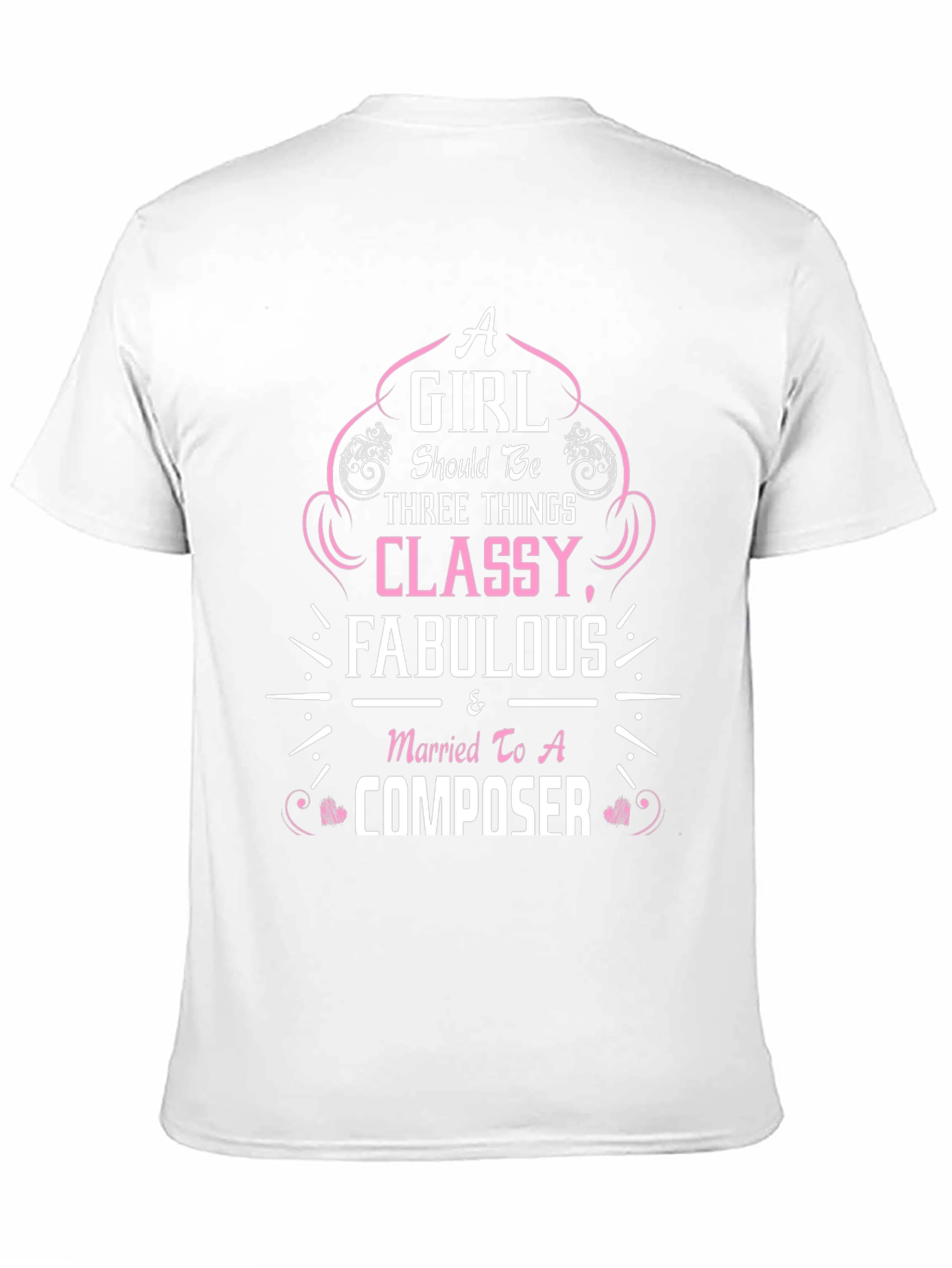 Classy Composer Wife Black Graphic Tee