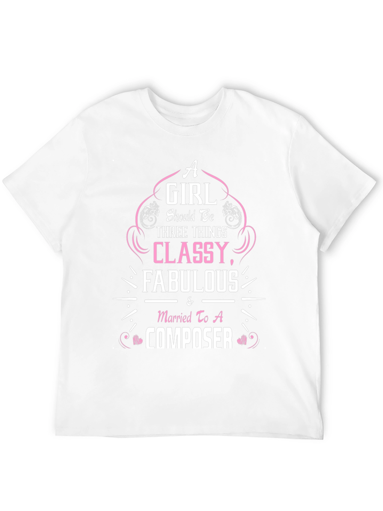 Classy Composer Wife Black Graphic Tee