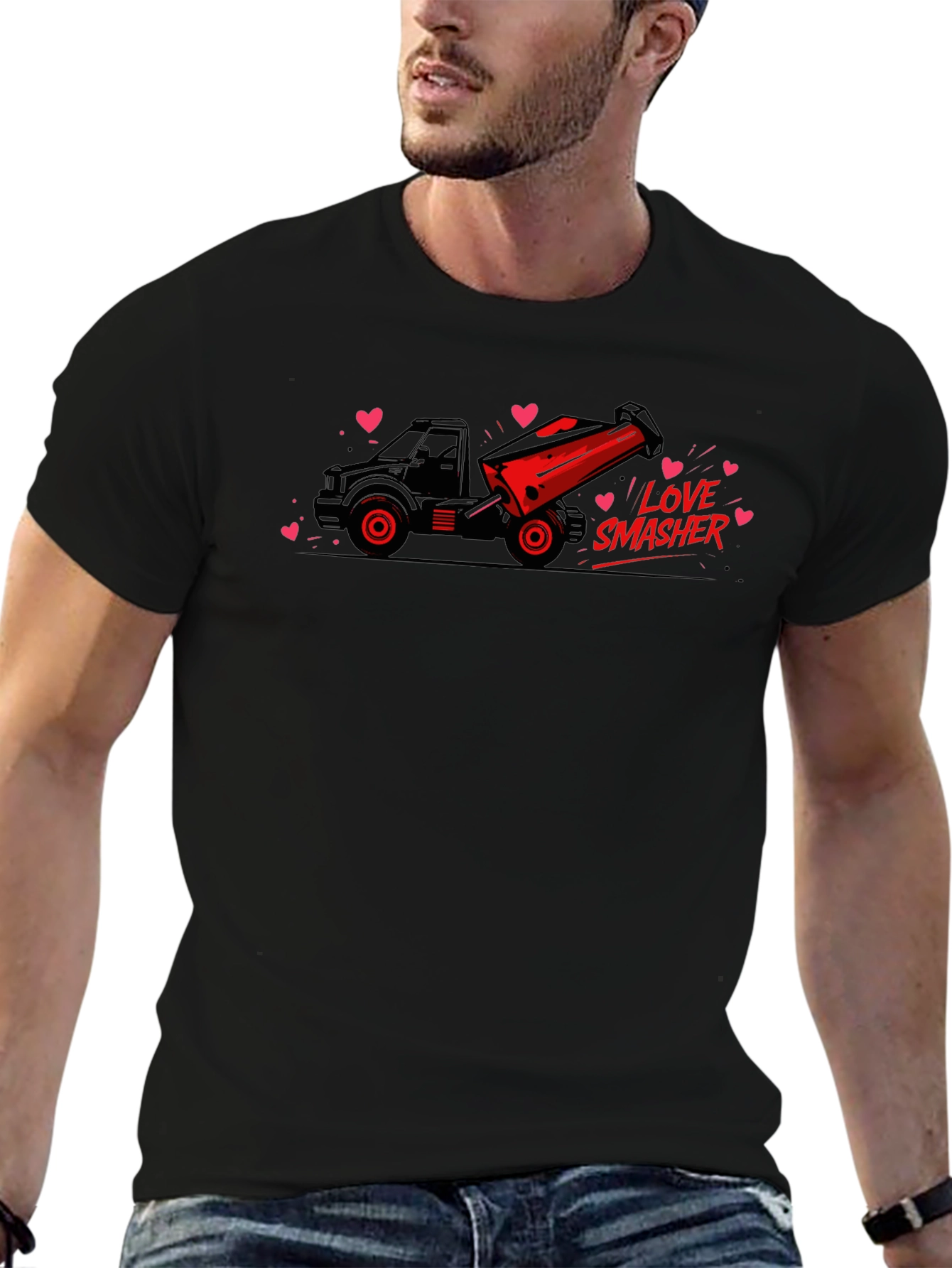 Love Smasher Truck Graphic Tee - Valentines Day