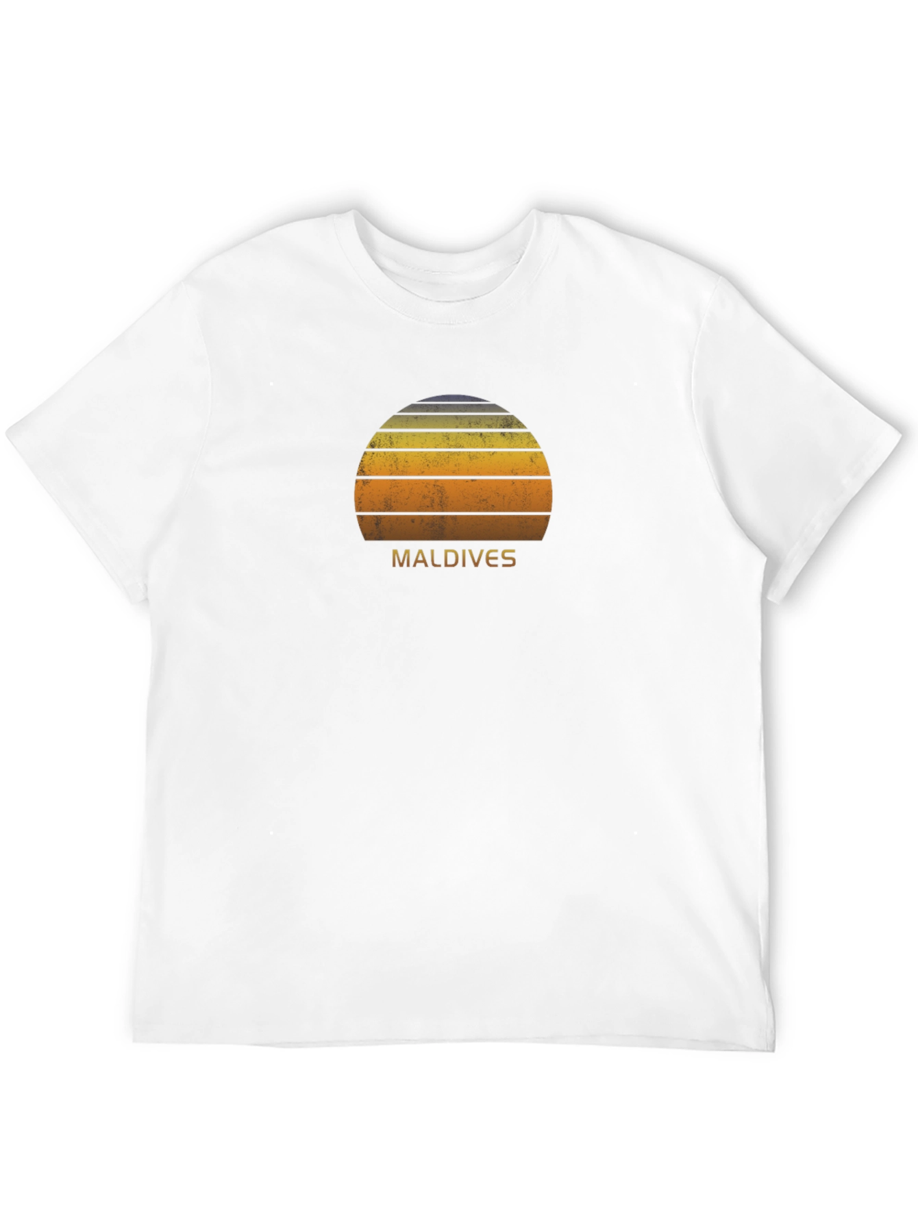 Maldives Sunset T-Shirt - Retro Style Tee
