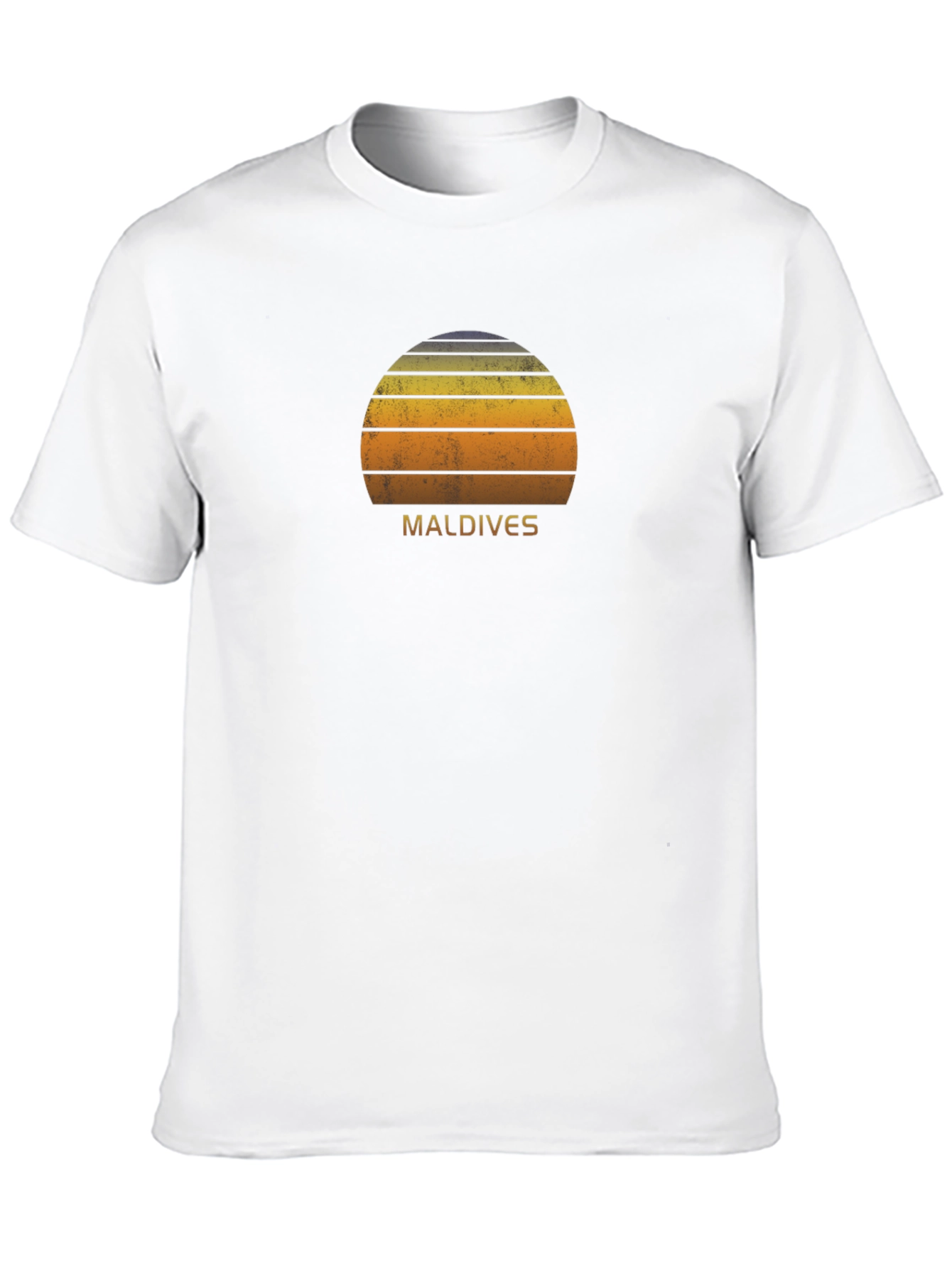 Maldives Sunset T-Shirt - Retro Style Tee