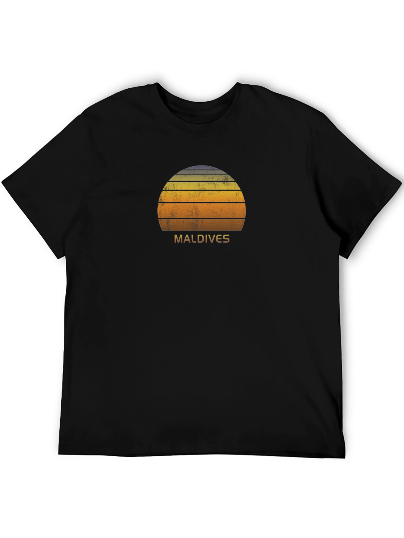 Maldives Sunset T-Shirt - Retro Style Tee