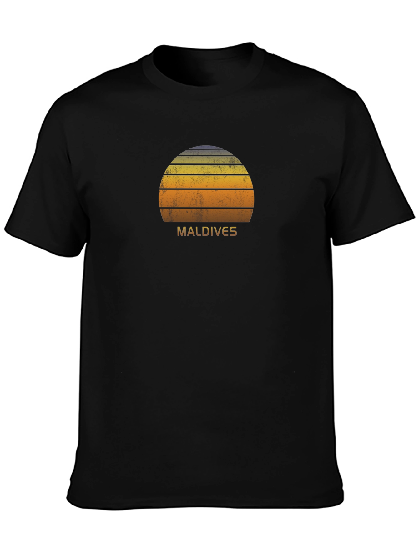Maldives Sunset T-Shirt - Retro Style Tee
