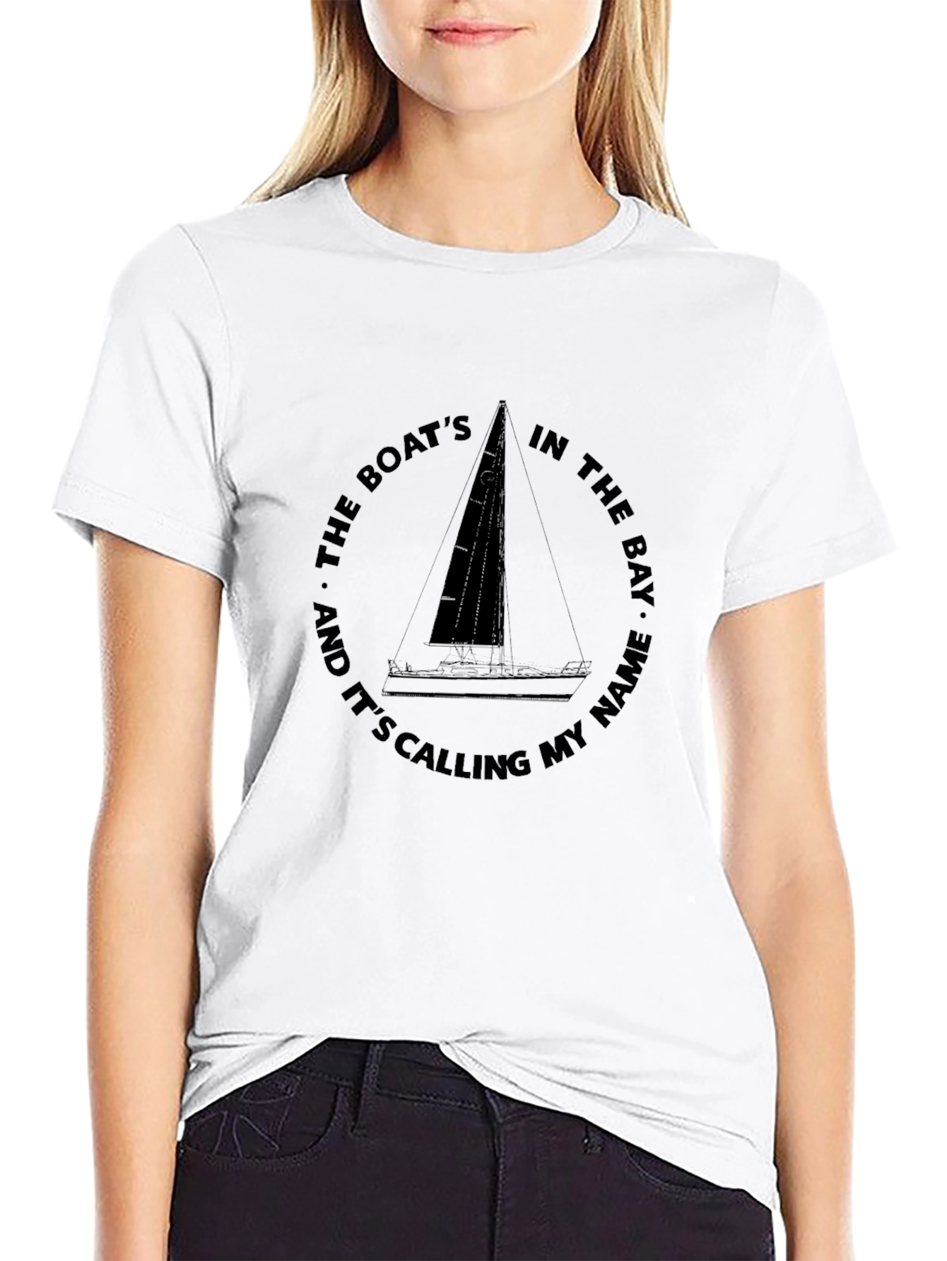 Sailboat T-Shirt - The Boats in the Bay