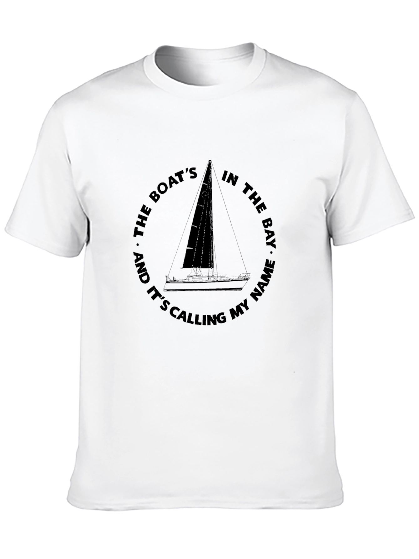 Sailboat T-Shirt - The Boats in the Bay