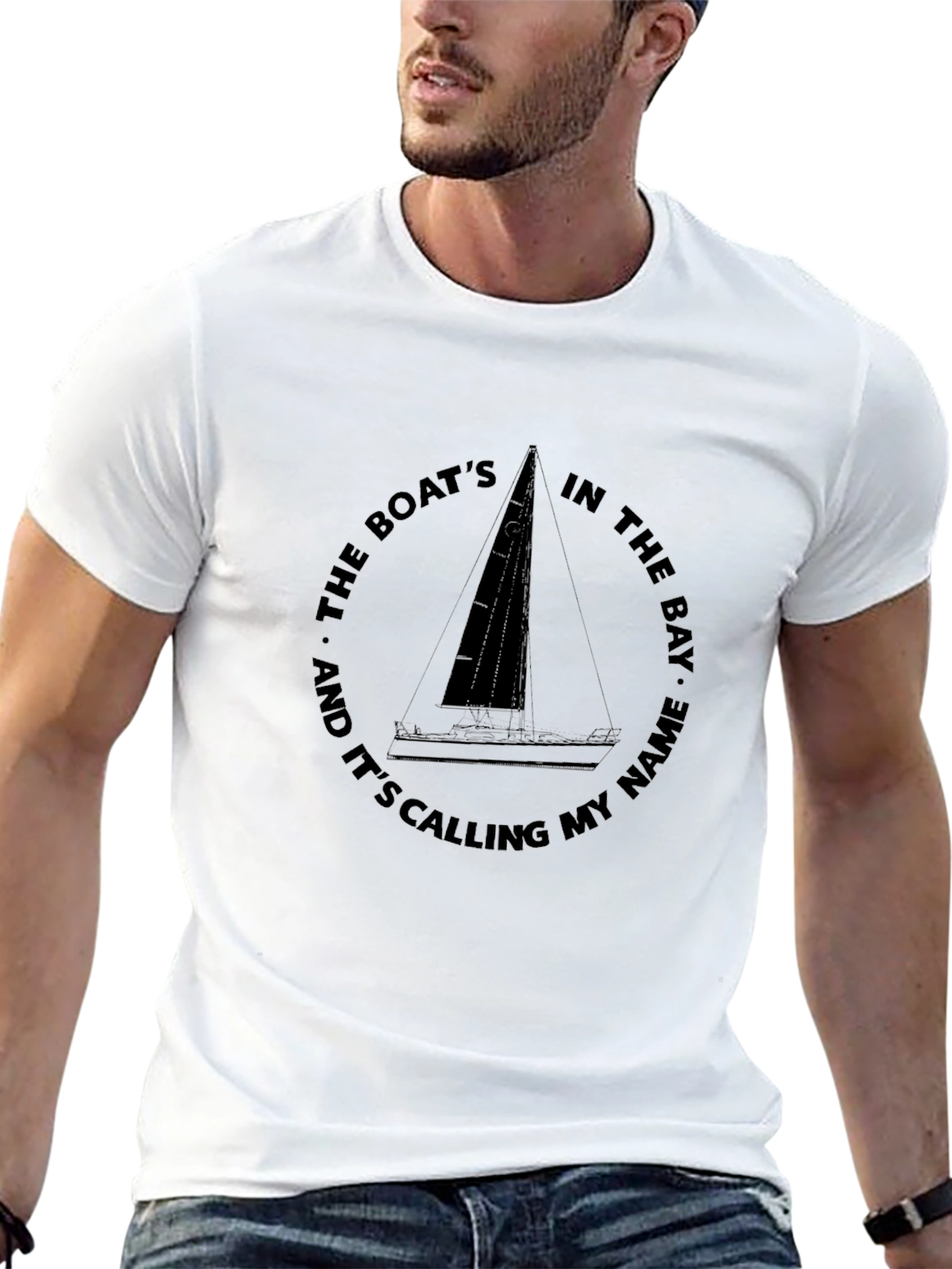 Sailboat T-Shirt - The Boats in the Bay