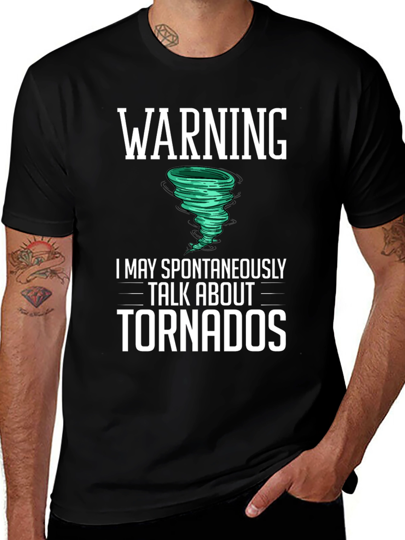 Warning Tornado T-Shirt Funny Weather Gift