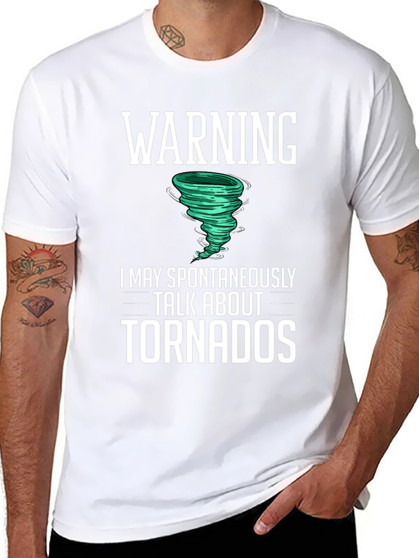 Warning Tornado T-Shirt Funny Weather Gift