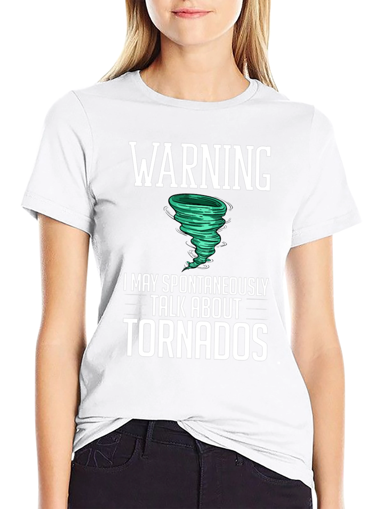 Warning Tornado T-Shirt Funny Weather Gift