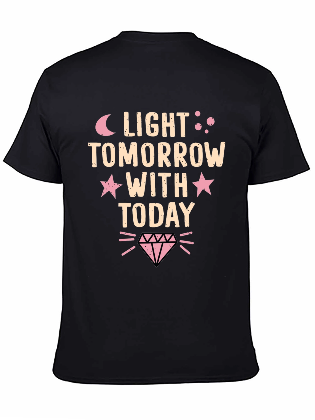 Light Tomorrow With Today Black Graphic Tee