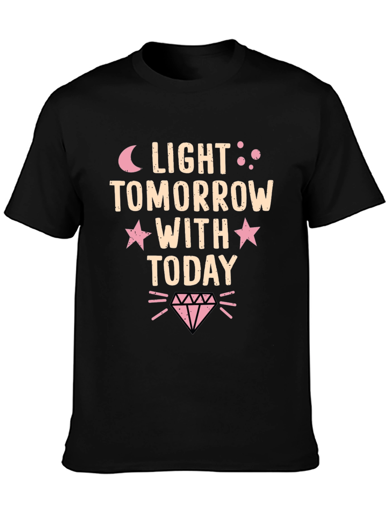 Light Tomorrow With Today Black Graphic Tee