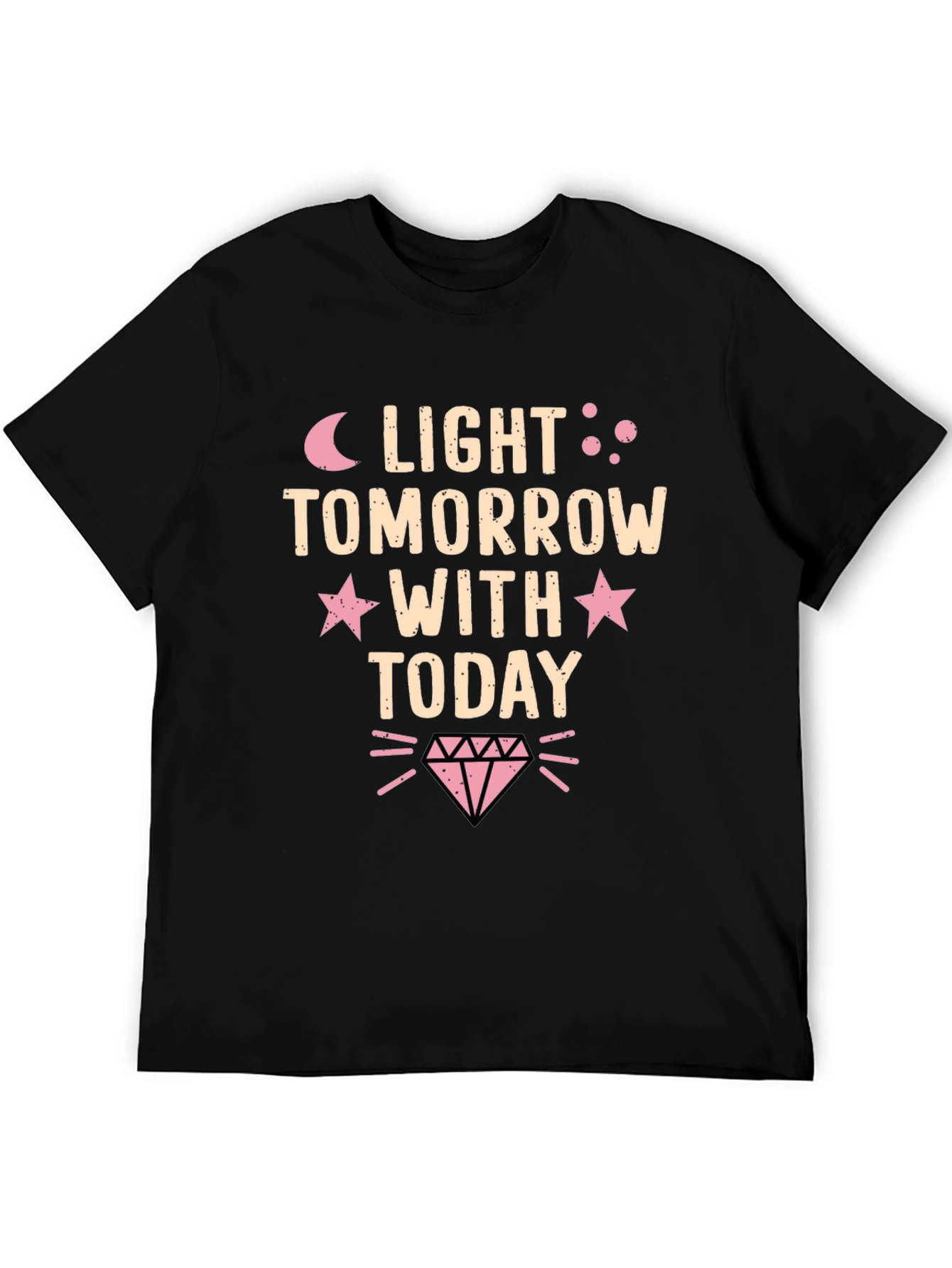 Light Tomorrow With Today Black Graphic Tee
