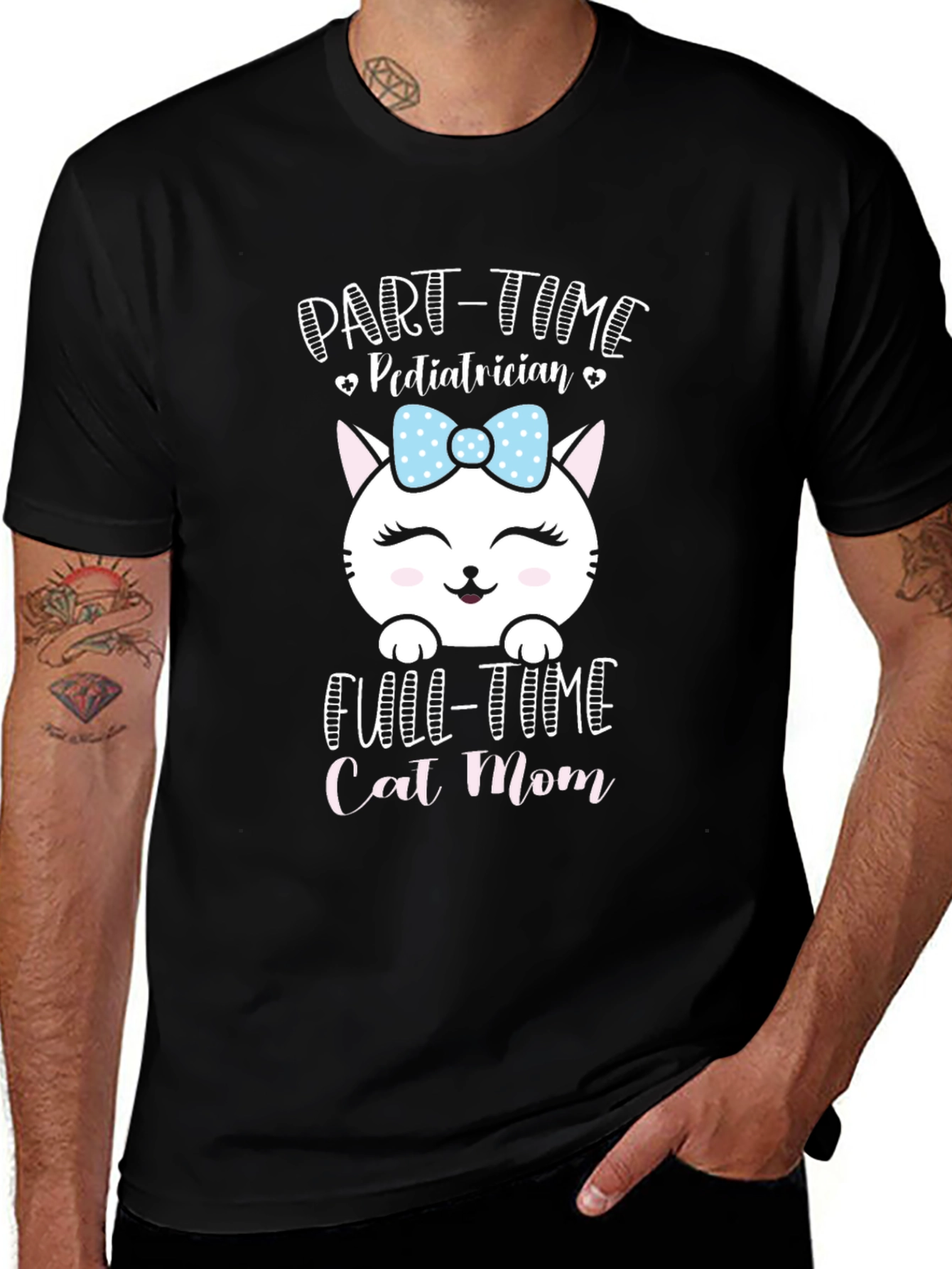 Part-Time Pediatrician Full-Time Cat Mom T-Shirt