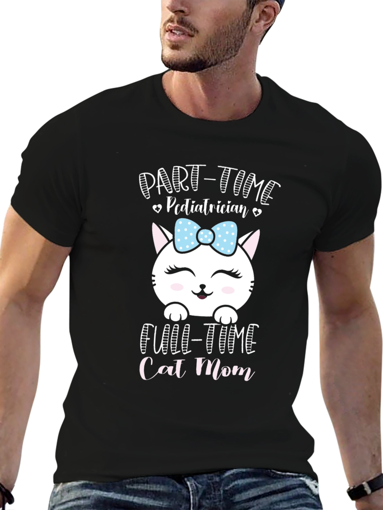 Part-Time Pediatrician Full-Time Cat Mom T-Shirt