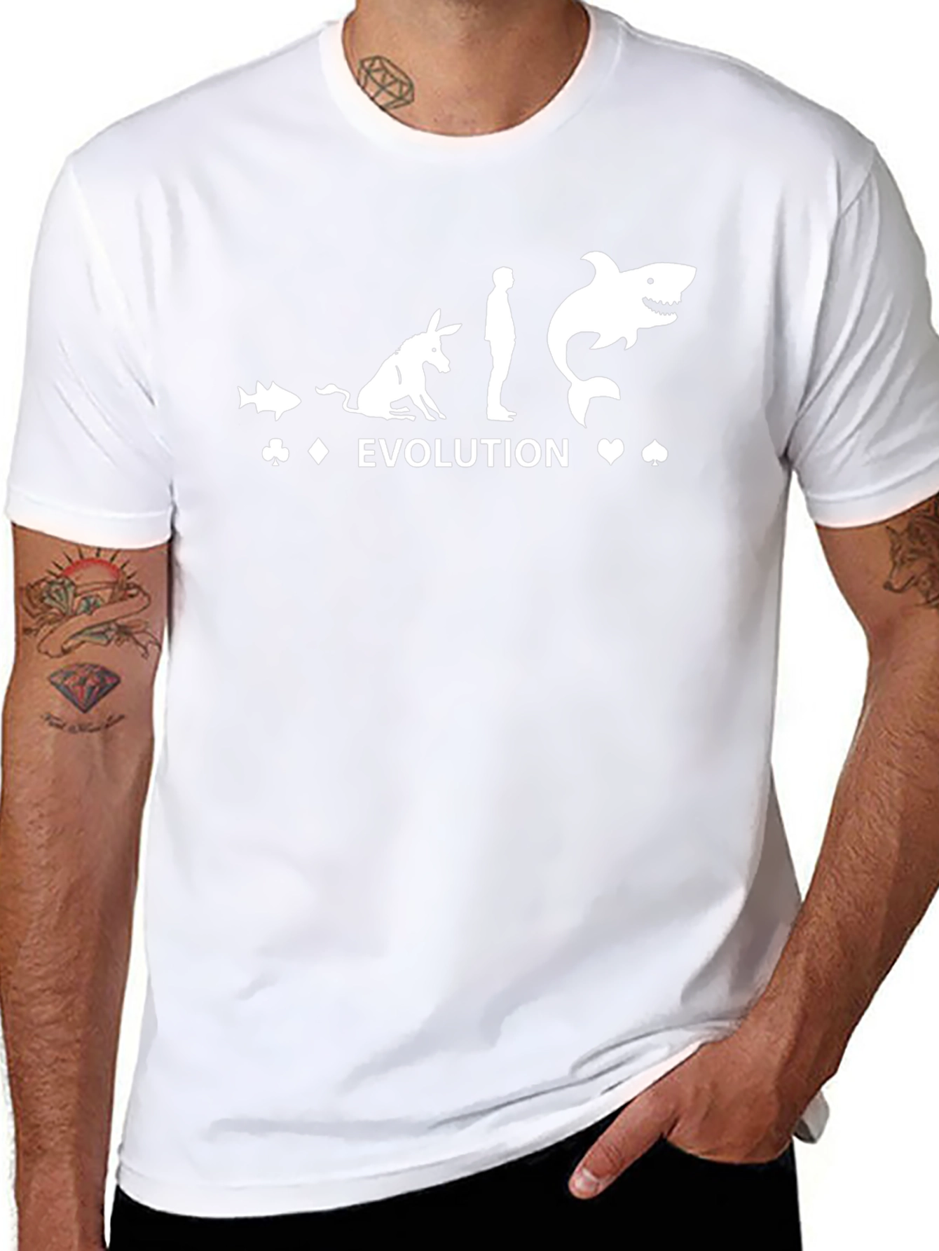 Evolution of an Ass Shark Funny Graphic Tee