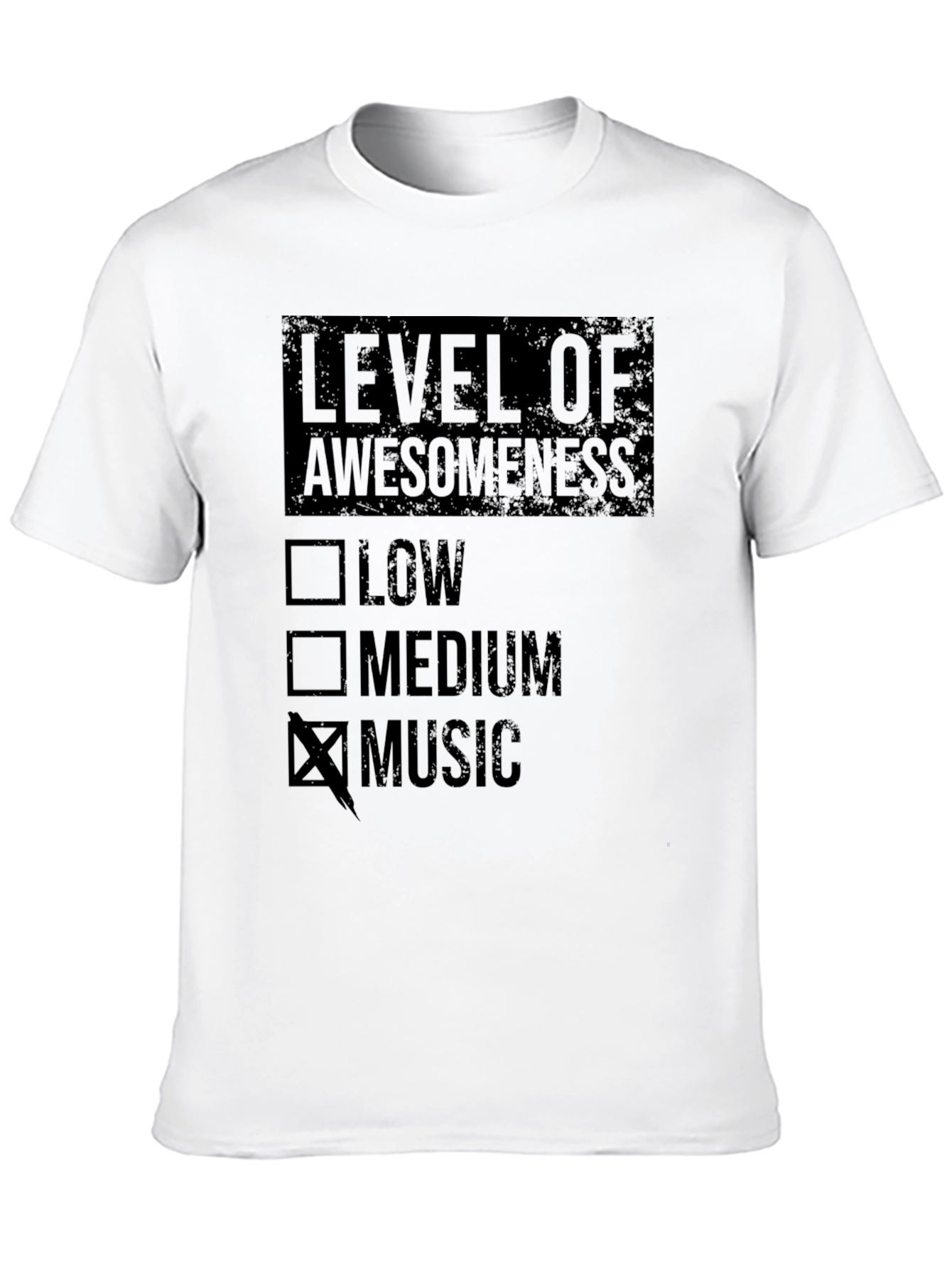 Level of Awesomeness Music T-Shirt