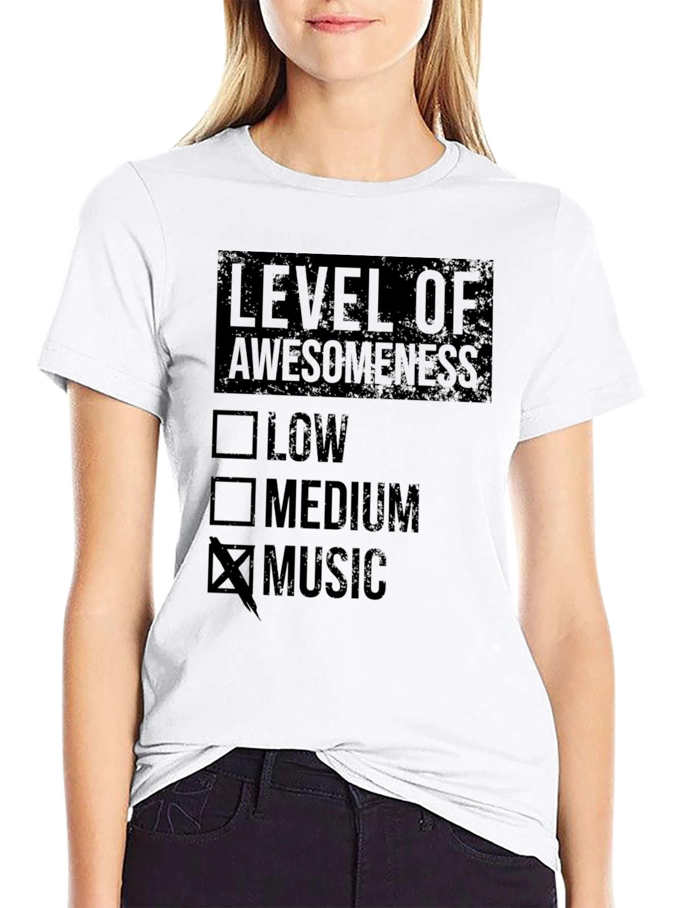 Level of Awesomeness Music T-Shirt