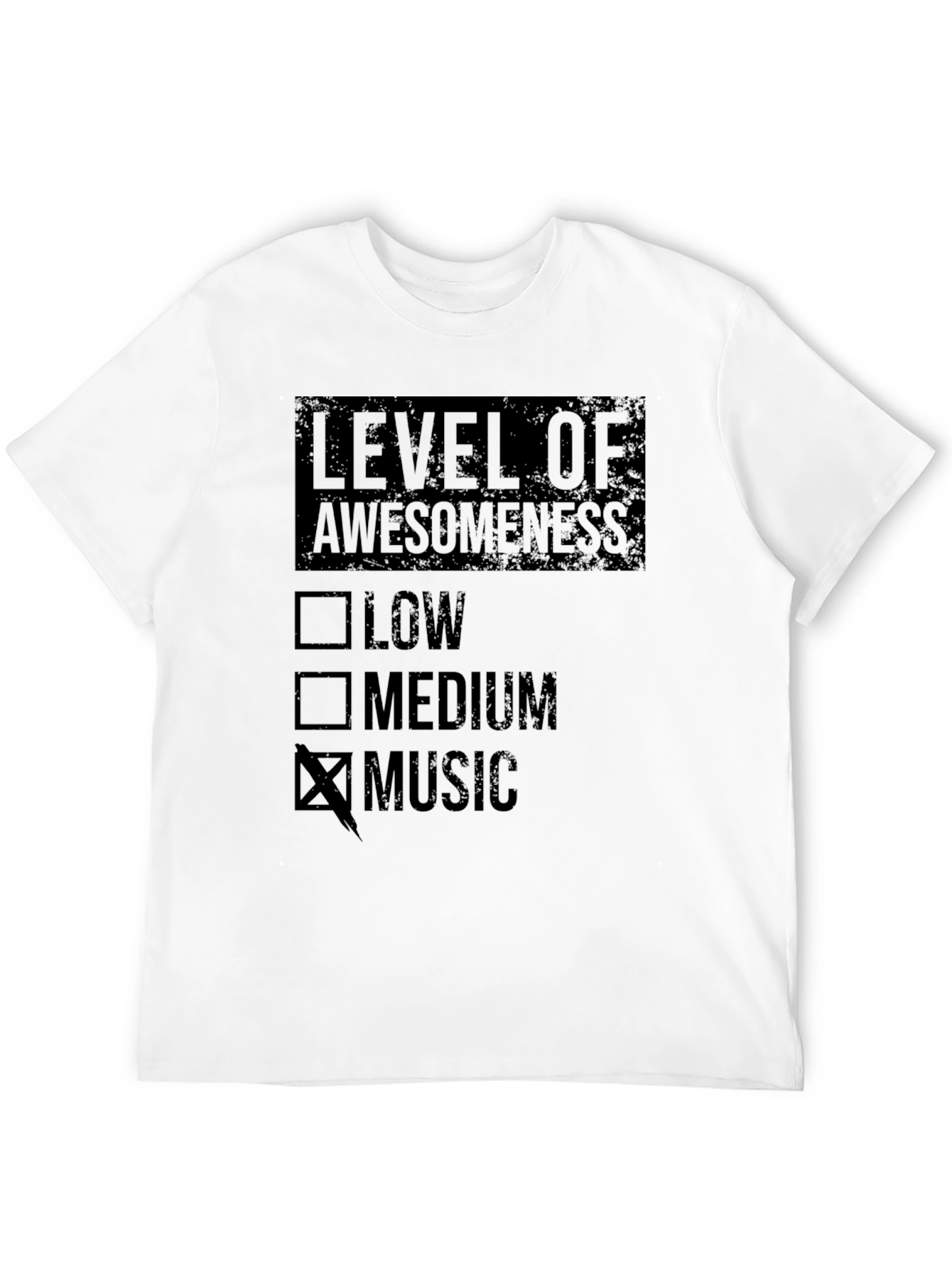 Level of Awesomeness Music T-Shirt