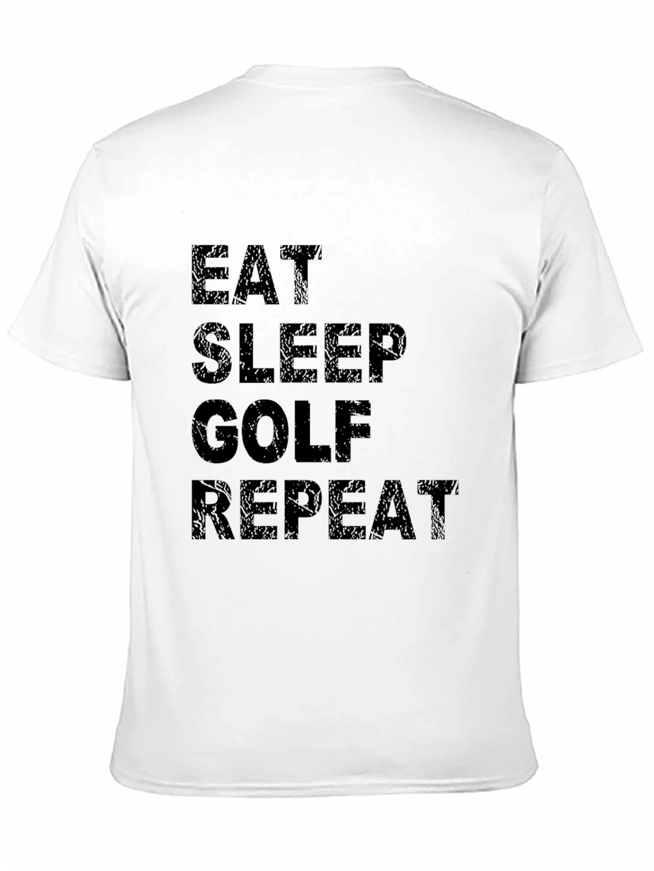 Eat Sleep Golf Repeat Black T-Shirt