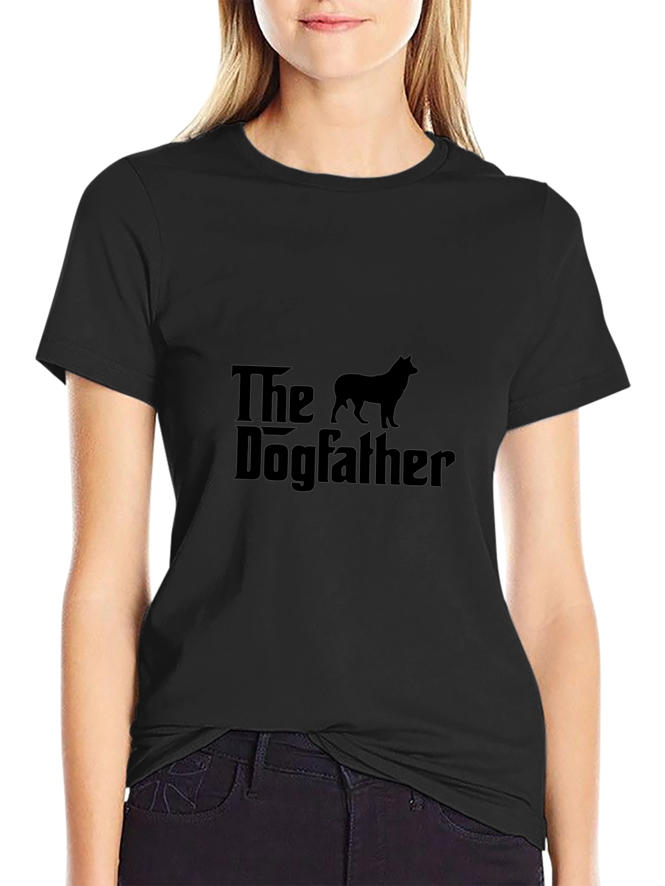 The Dogfather Graphic T-Shirt - Black