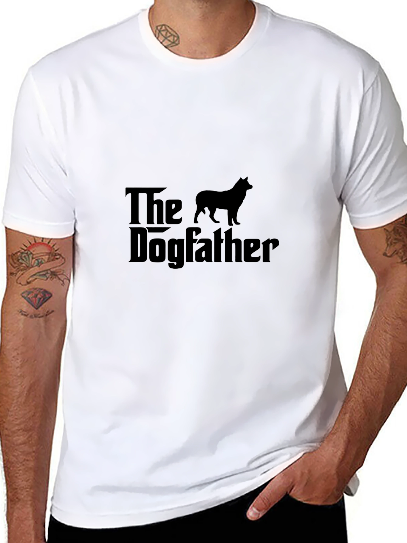 The Dogfather Graphic T-Shirt - Black