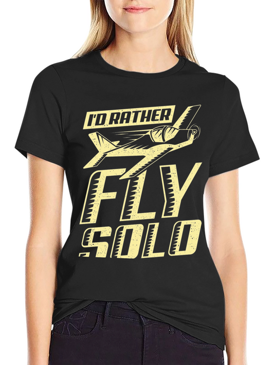 Fly Solo Graphic Tee - Pilot Aviation T-Shirt