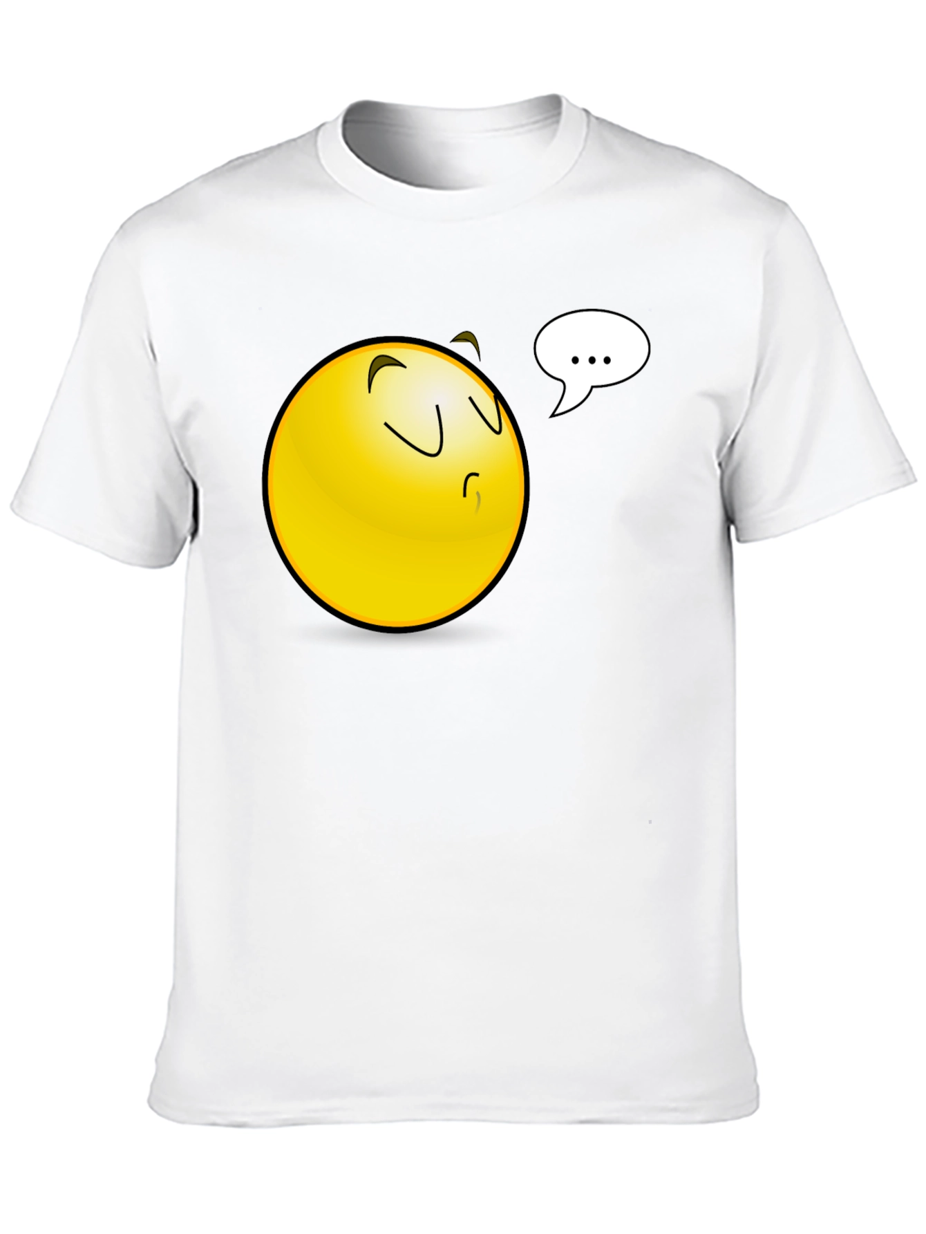 Emoji Black T-Shirt - Pondering Thoughts
