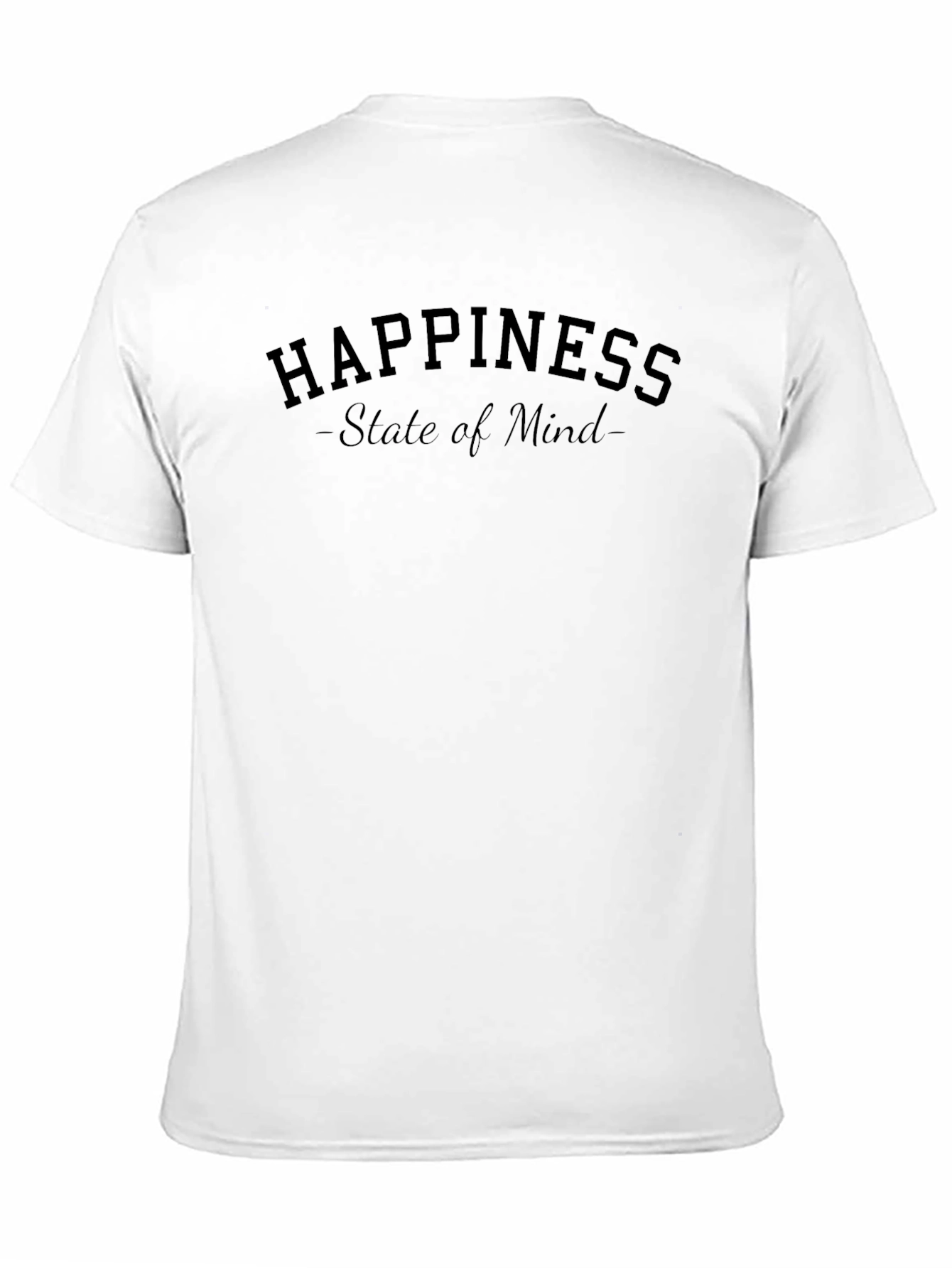 Happiness State of Mind Black T-Shirt