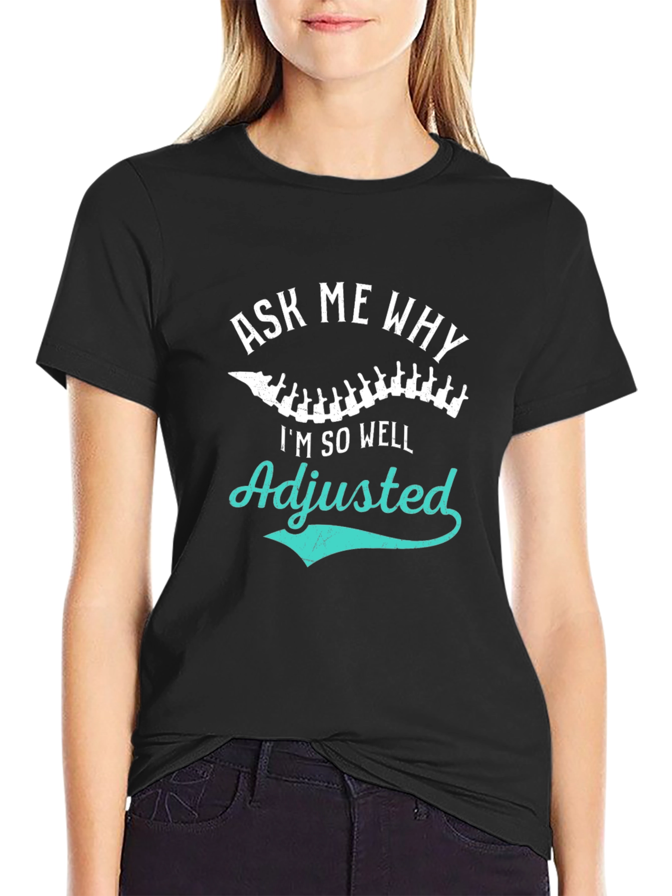 Adjusted Chiropractic T-Shirt Funny Chiropractor Tee
