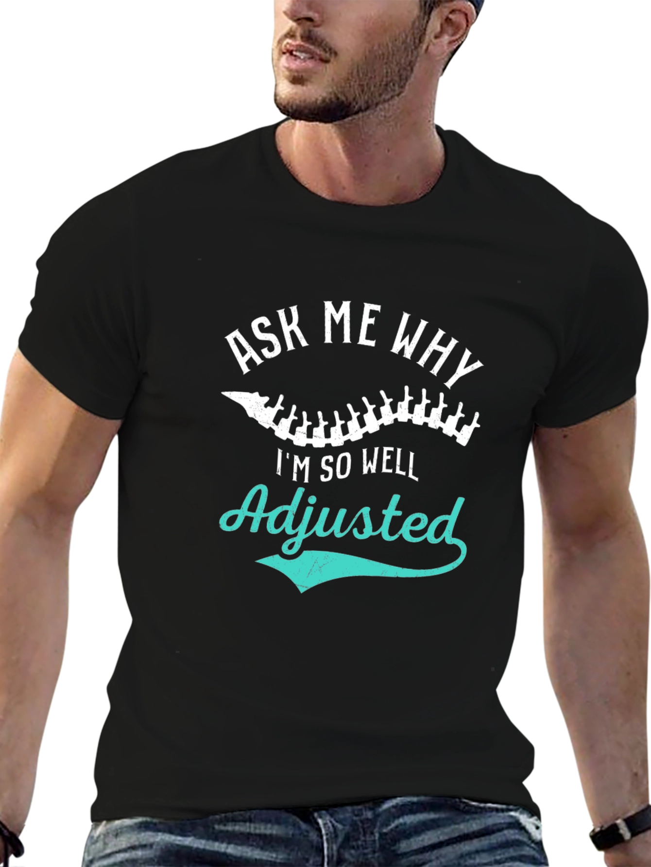 Adjusted Chiropractic T-Shirt Funny Chiropractor Tee