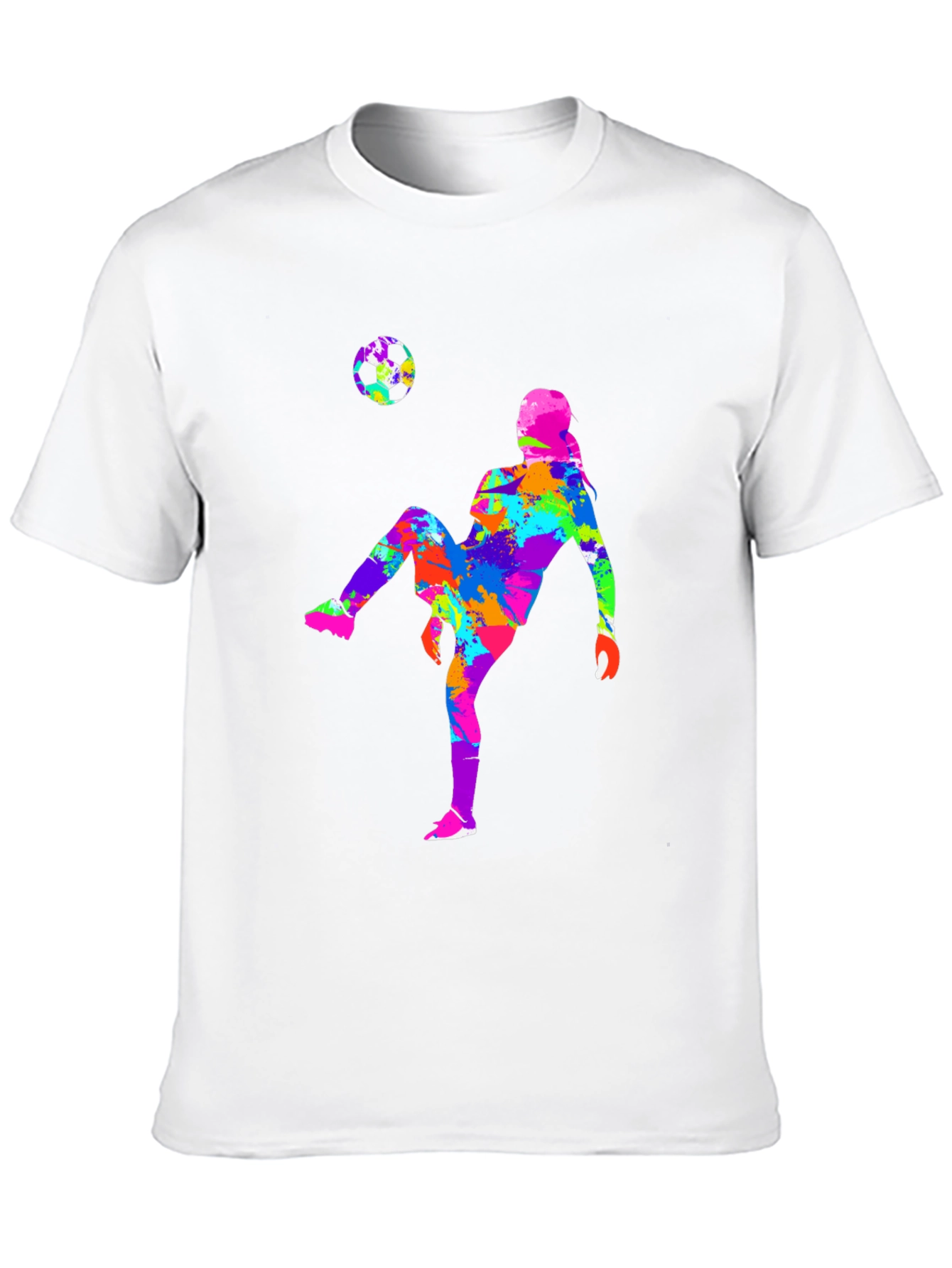 Soccer Player Graphic Tee - Black