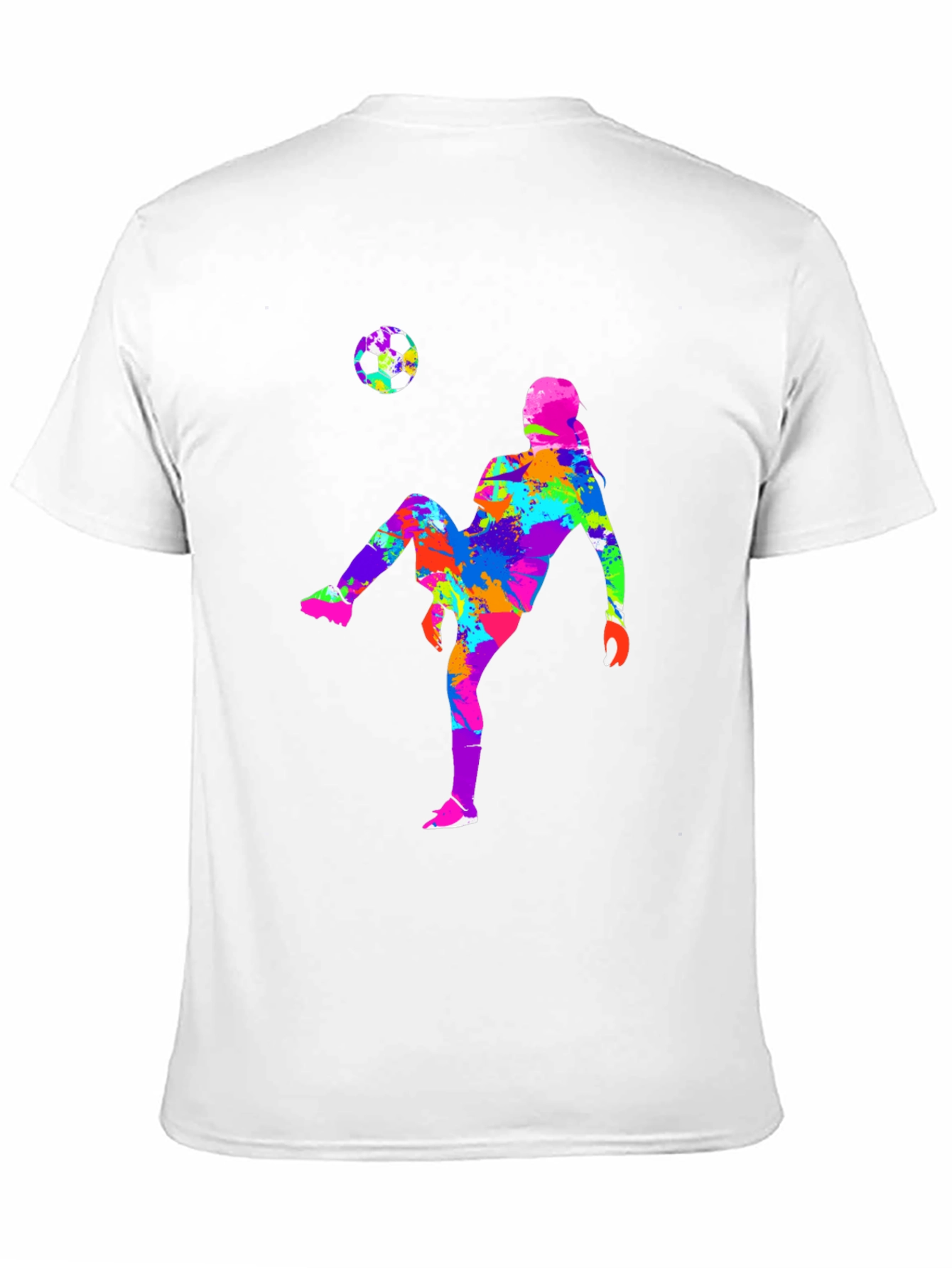 Soccer Player Graphic Tee - Black