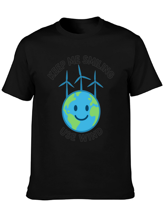 Eco-Friendly Use Wind Graphic T-Shirt