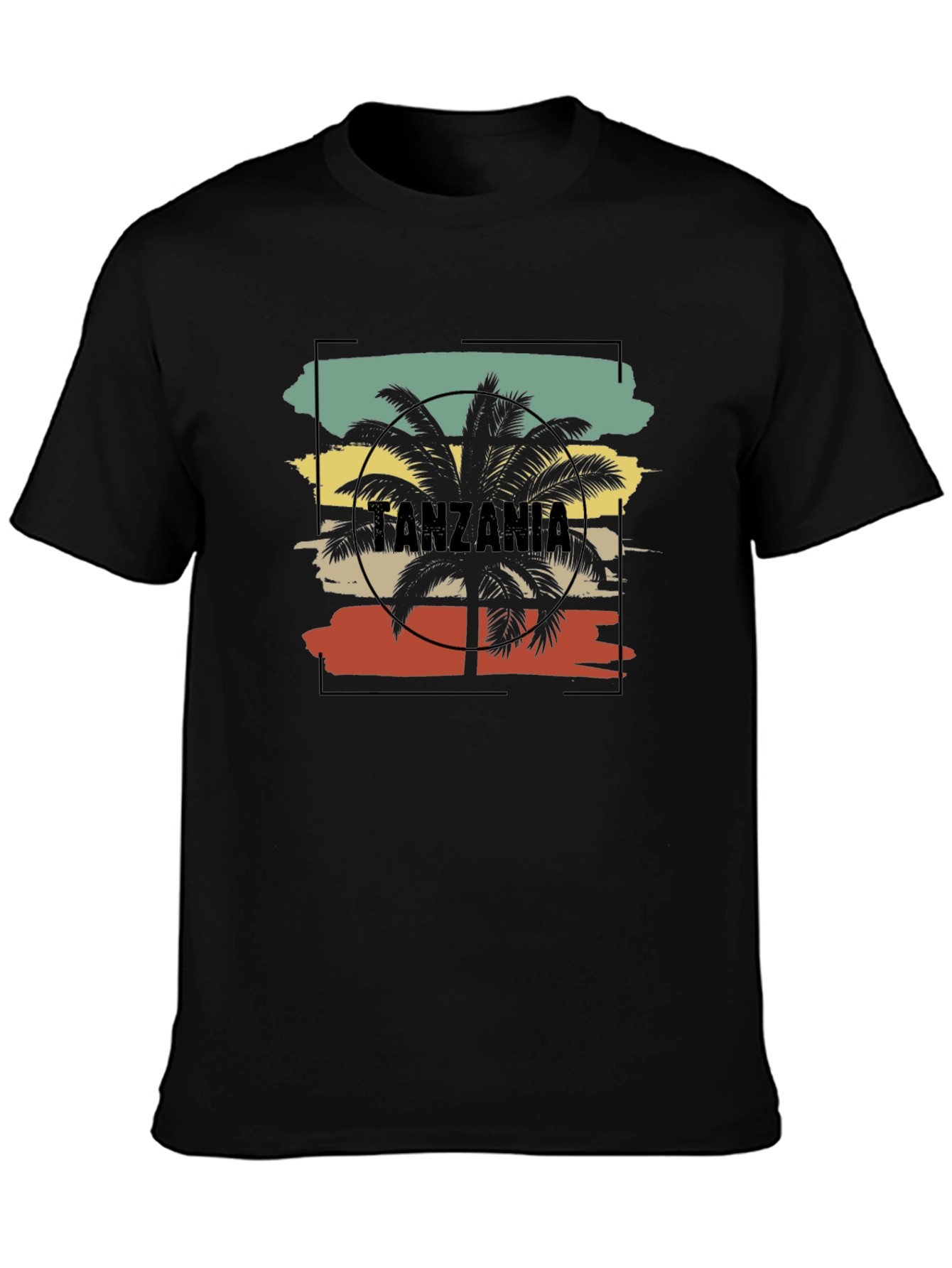 Tanzania Palm Tree Graphic T-Shirt