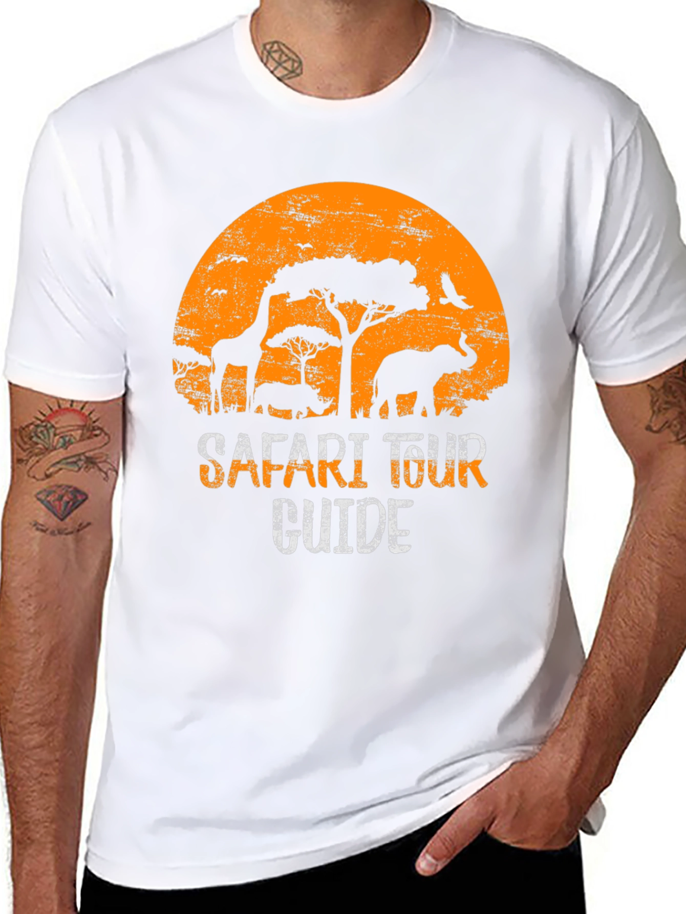 Safari Tour Guide Graphic T-Shirt