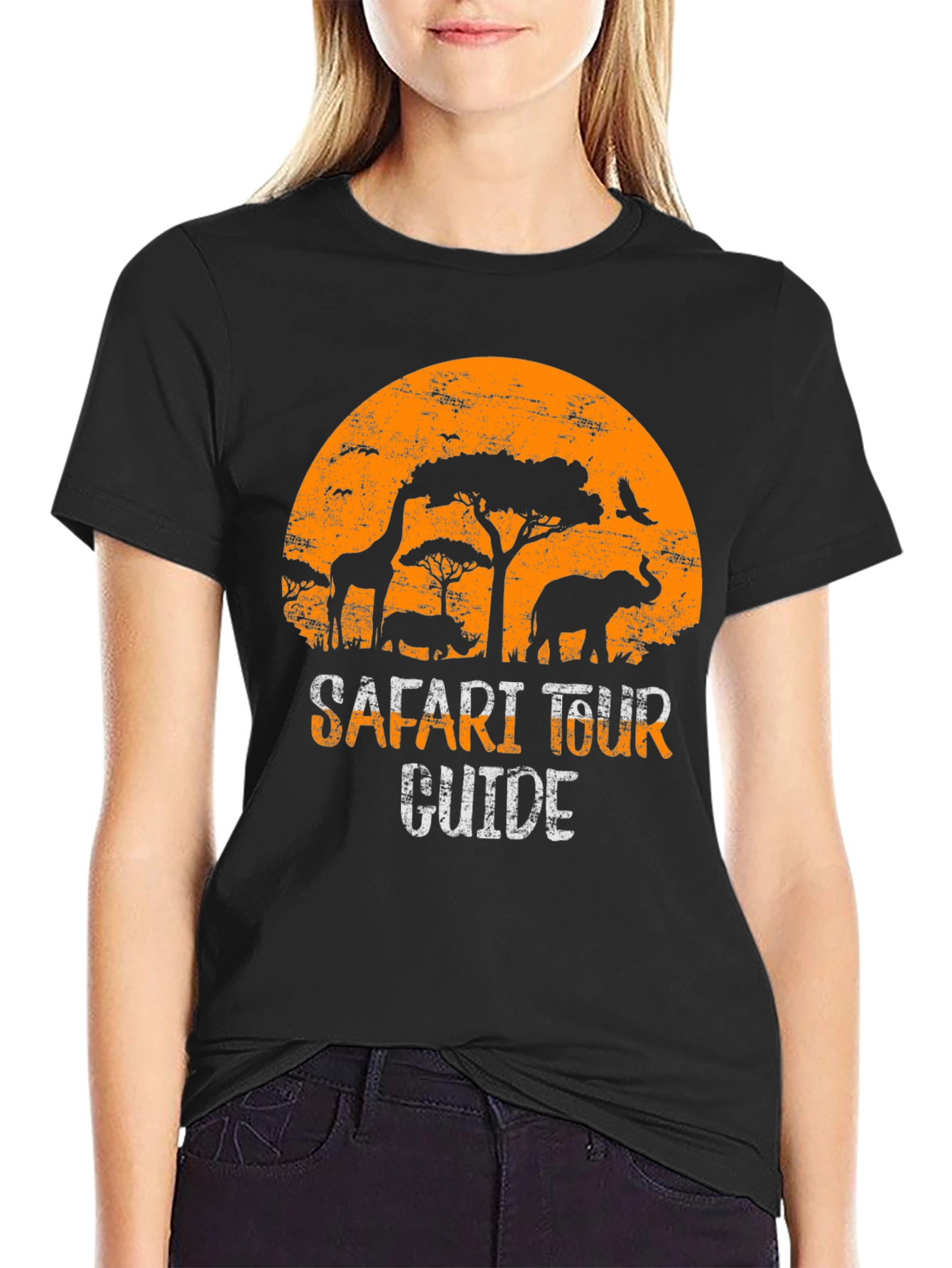 Safari Tour Guide Graphic T-Shirt