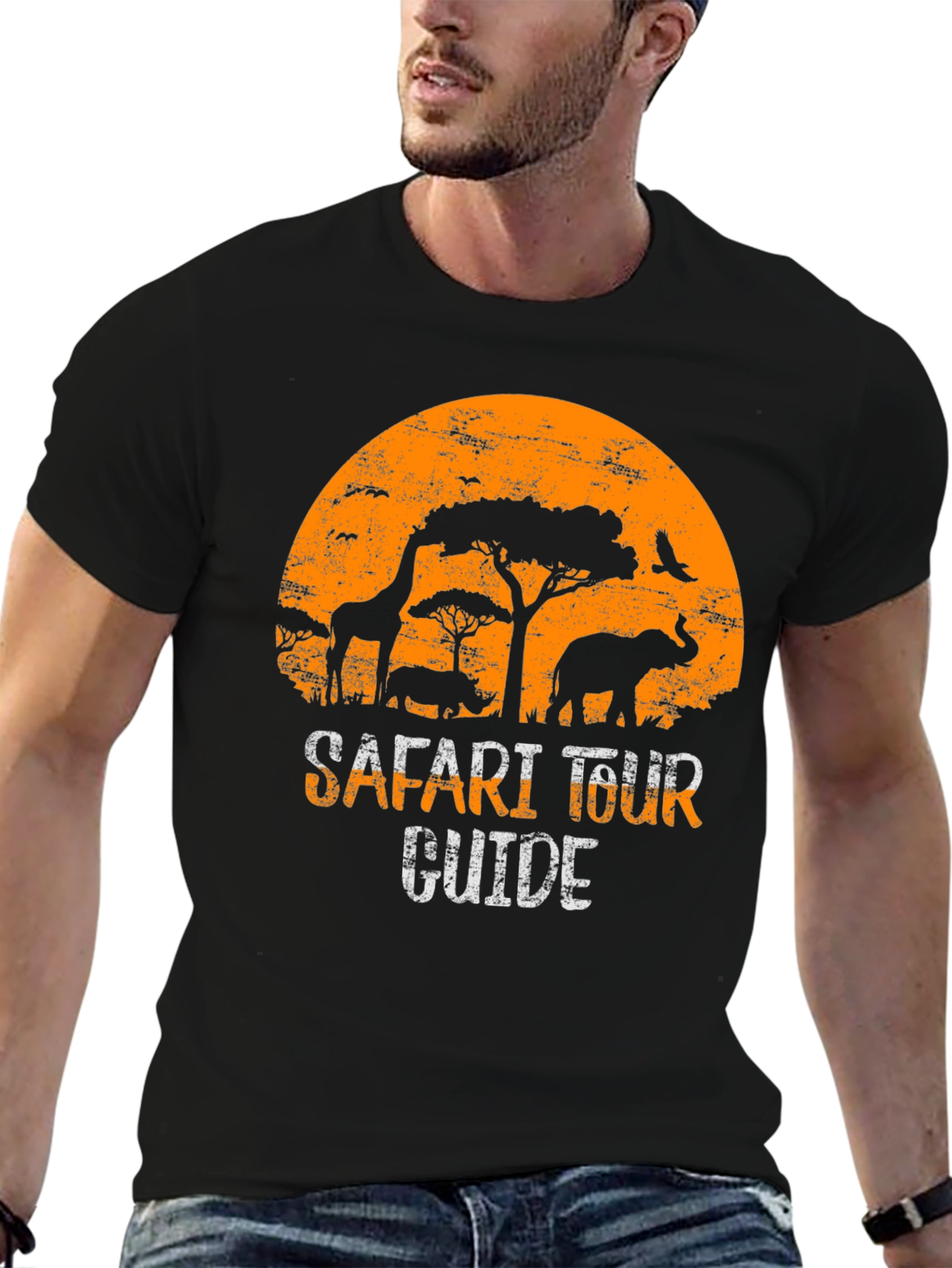 Safari Tour Guide Graphic T-Shirt