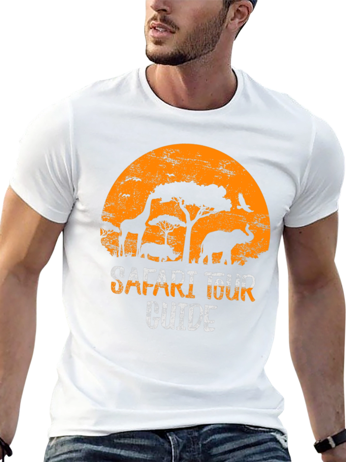Safari Tour Guide Graphic T-Shirt