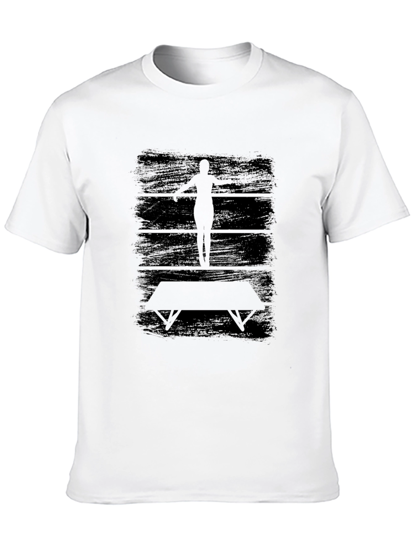 Gymnast Silhouette Black T-Shirt