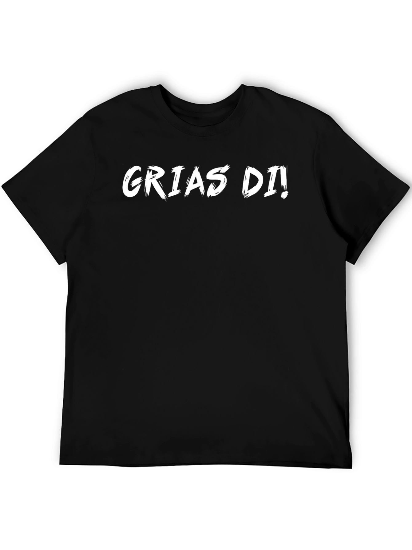 Grias Di! Graphic T-Shirt - Black Cotton Tee