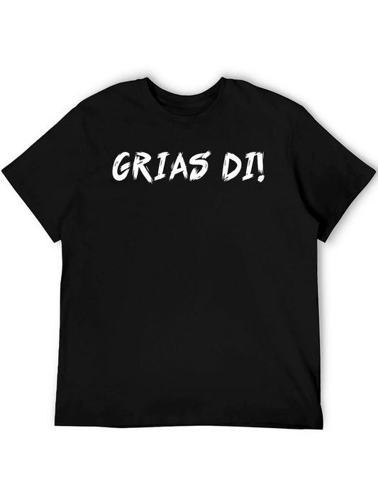 Grias Di! Graphic T-Shirt - Black Cotton Tee