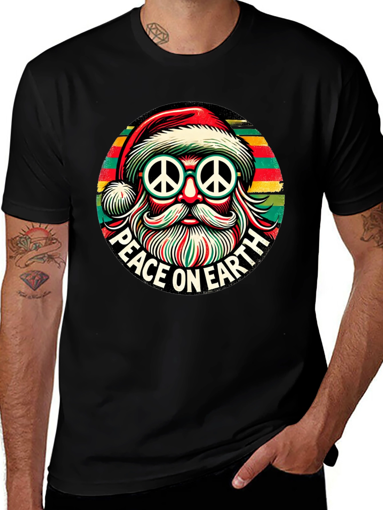 Peace on Earth Santa T-Shirt