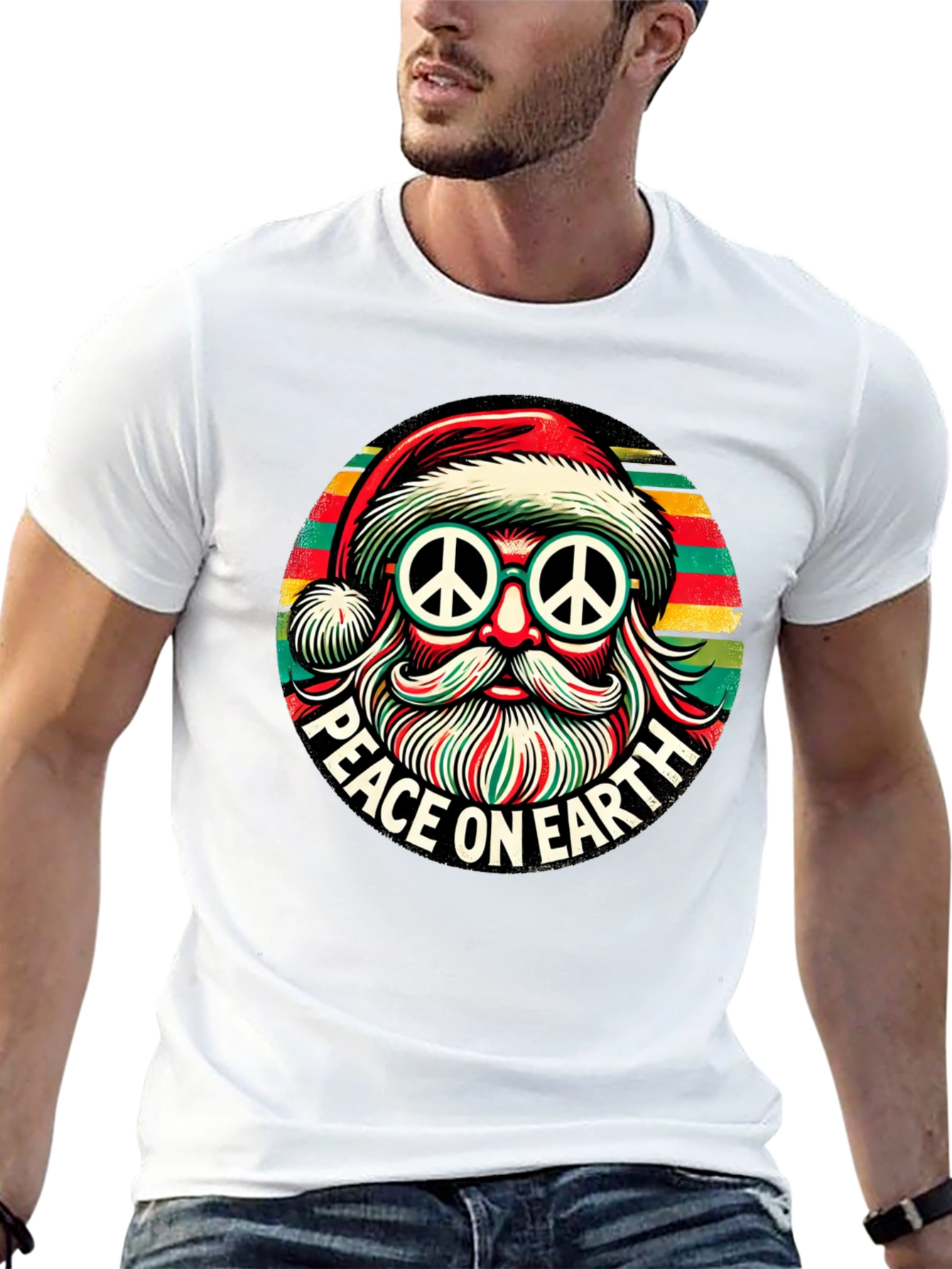 Peace on Earth Santa T-Shirt
