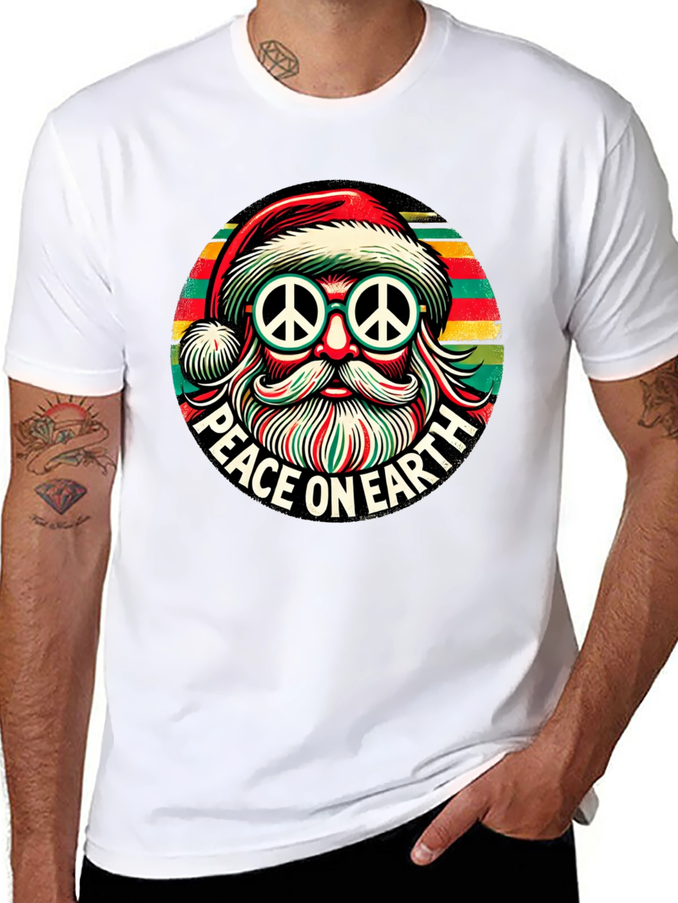 Peace on Earth Santa T-Shirt